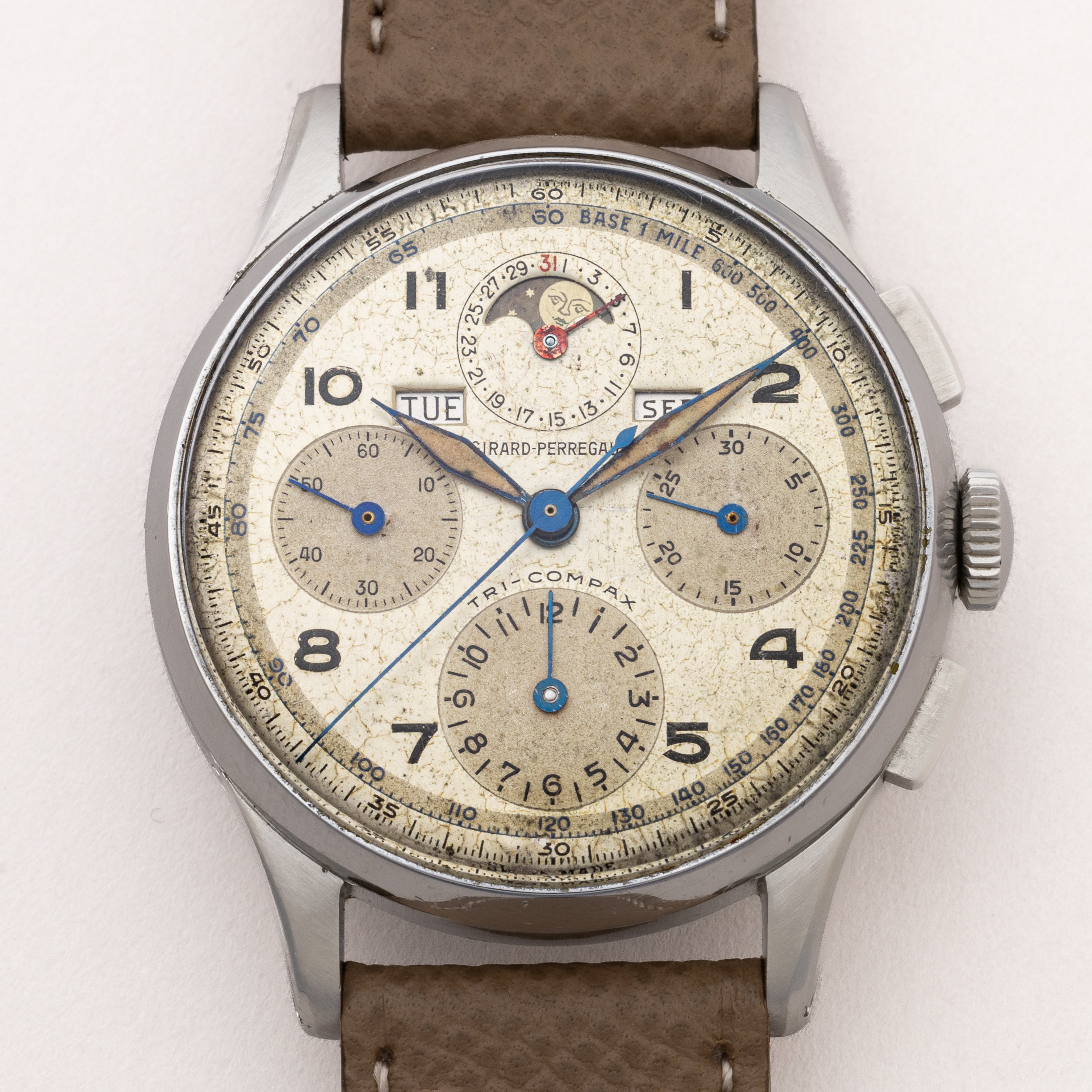ジラール・ペルゴ トリコンパックス トリプルカレンダームーンフェイズクロノグラフ Cal.287 1940年代製