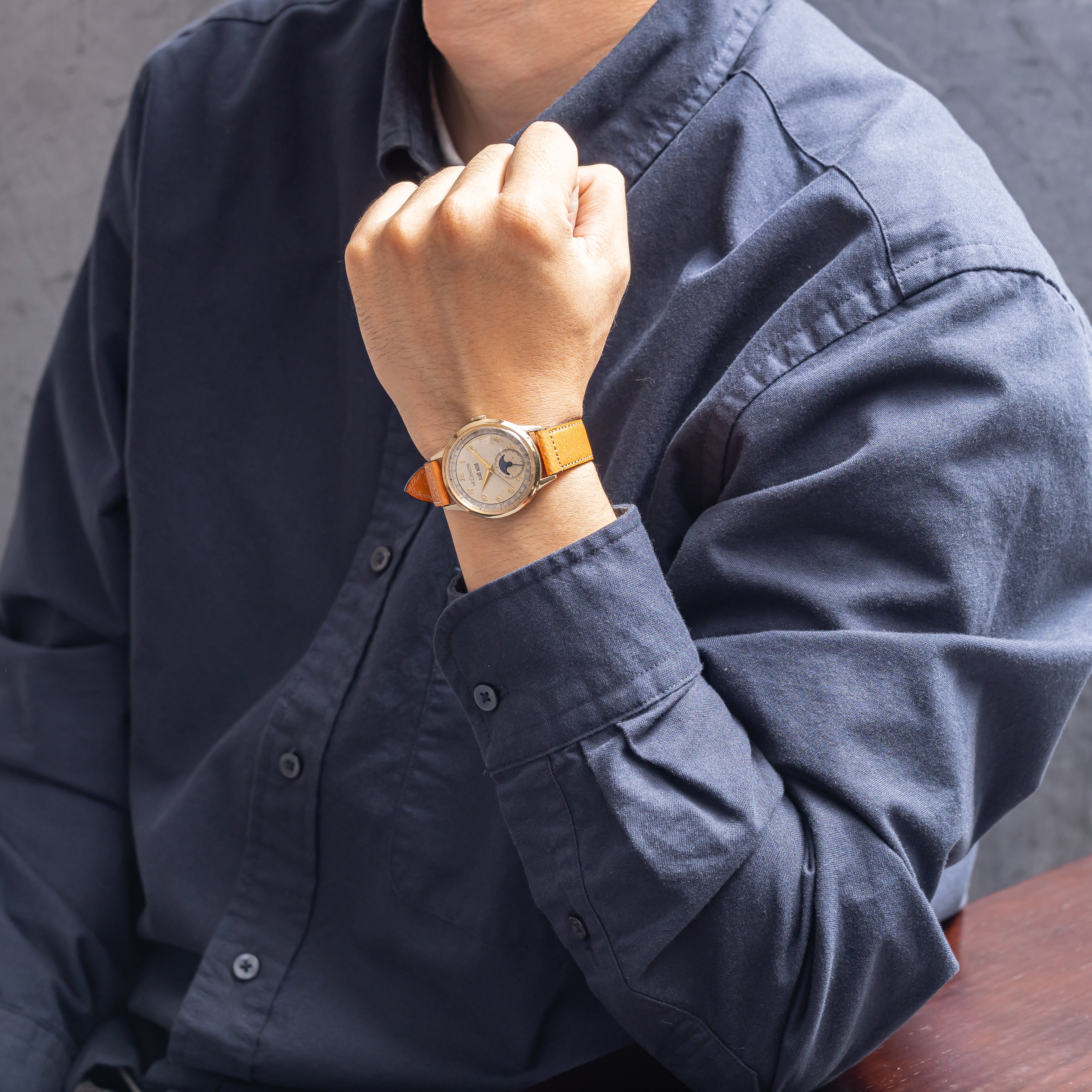 ルクルト トリプルカレンダームーンフェイズ 10KGFケース Cal.486AW 1950年代製 手巻き式