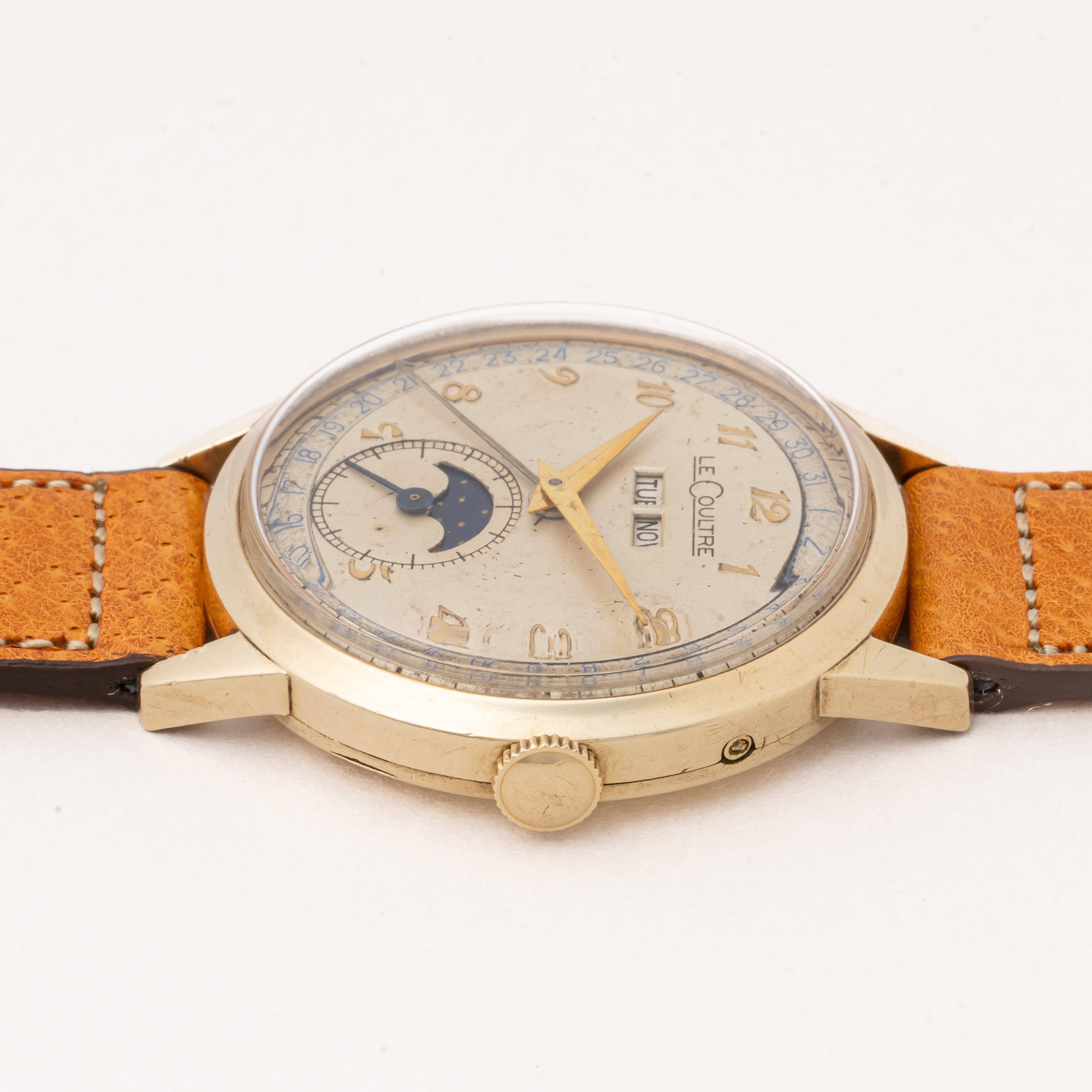 ルクルト トリプルカレンダームーンフェイズ 10KGFケース Cal.486AW 1950年代製 手巻き式