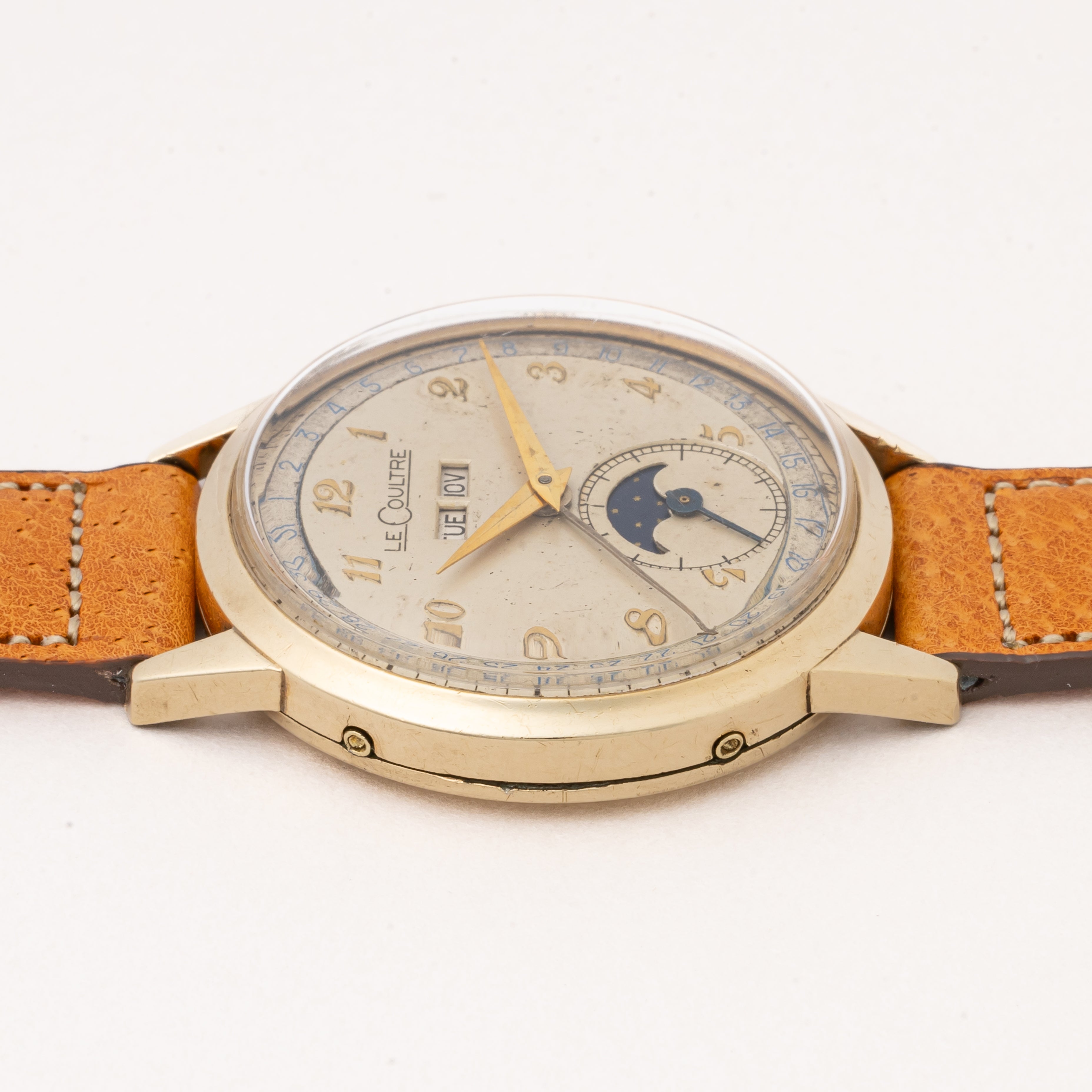 ルクルト トリプルカレンダームーンフェイズ 10KGFケース Cal.486AW 1950年代製 手巻き式