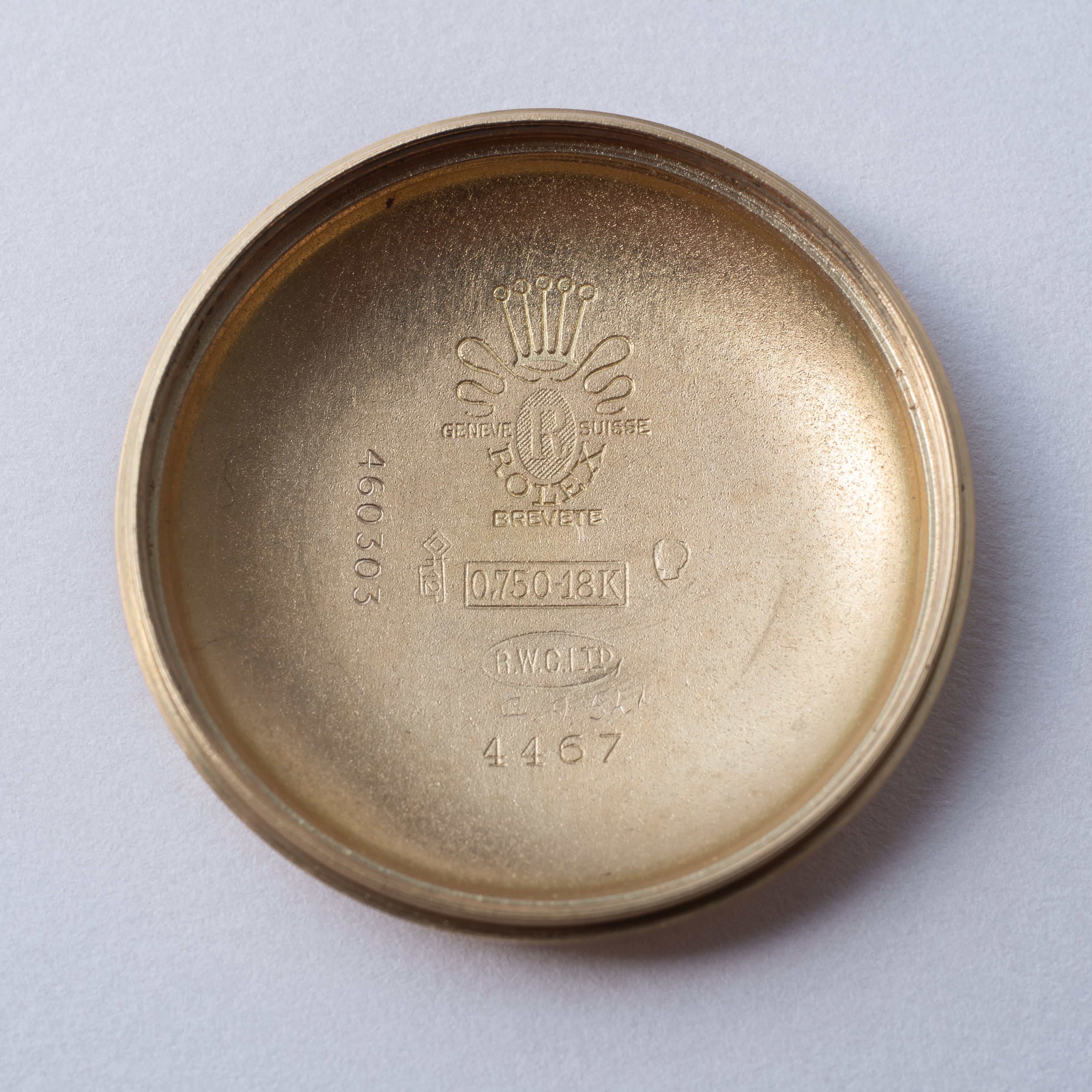 ロレックス デイトジャストファーストモデル Ref.4467 18金無垢ケース ビッグバブルバック