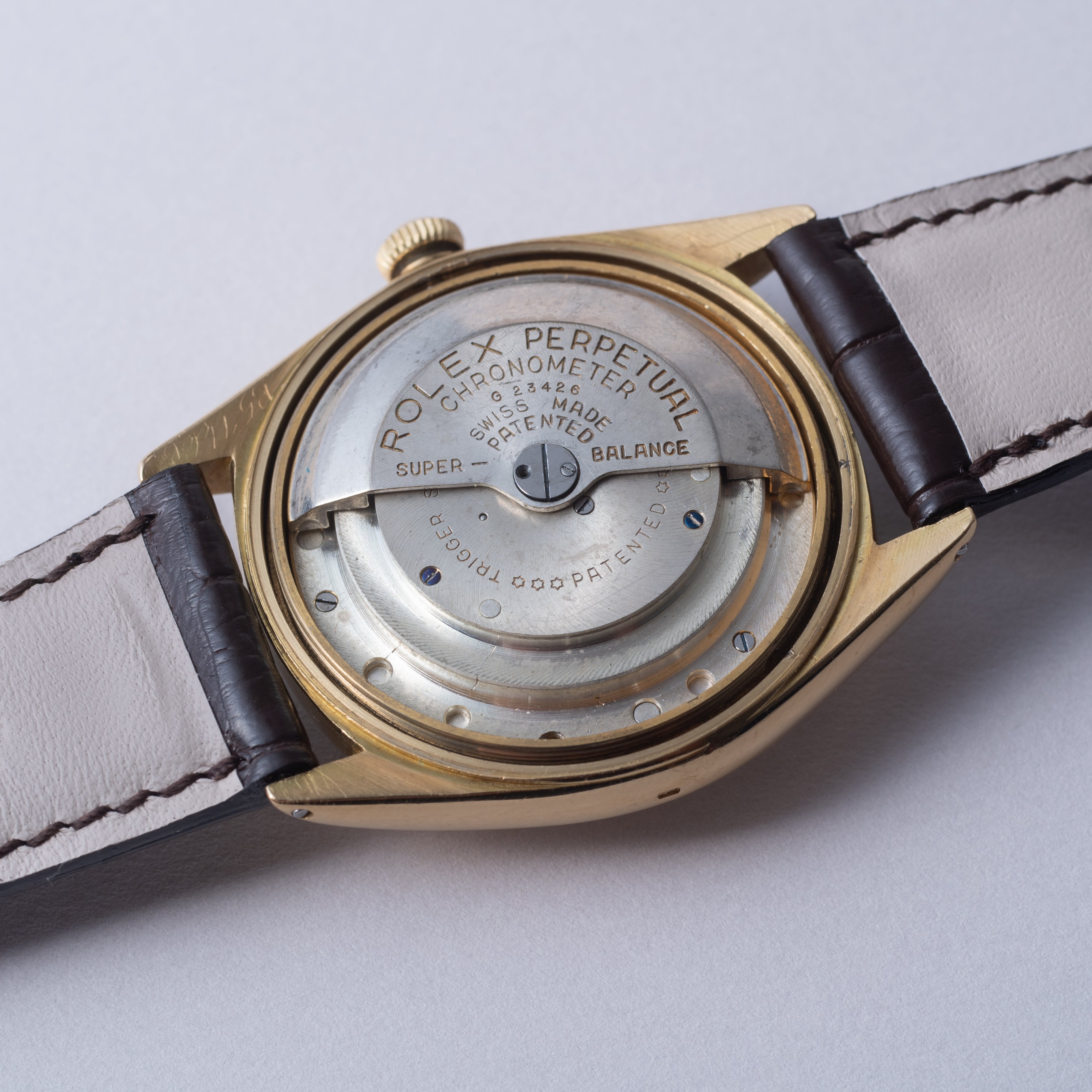 ロレックス デイトジャストファーストモデル Ref.4467 18金無垢ケース ビッグバブルバック