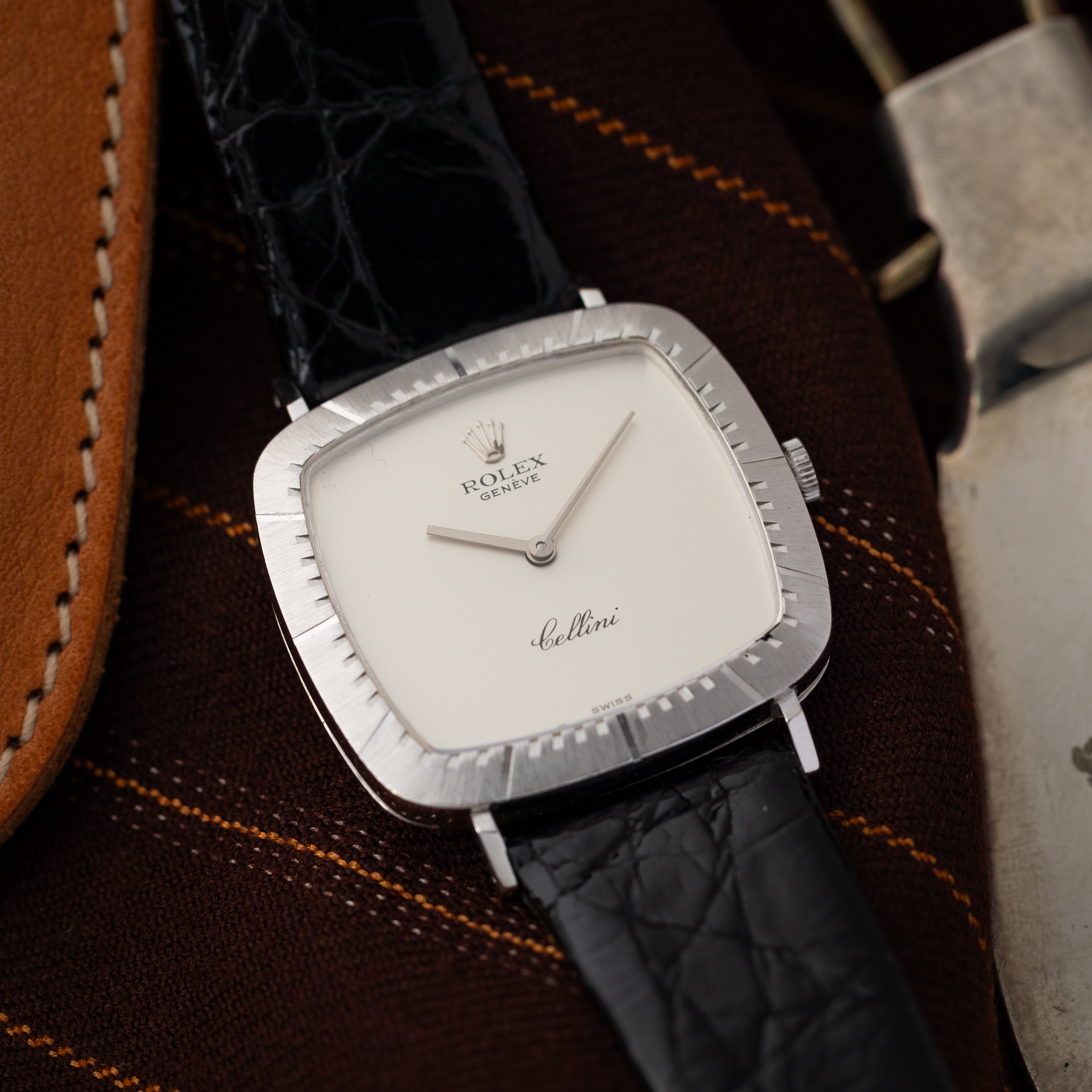 ロレックス チェリーニ 腕時計 時計 18金 K18ホワイトゴールド 3807 手巻き メンズ 1年保証 ROLEX