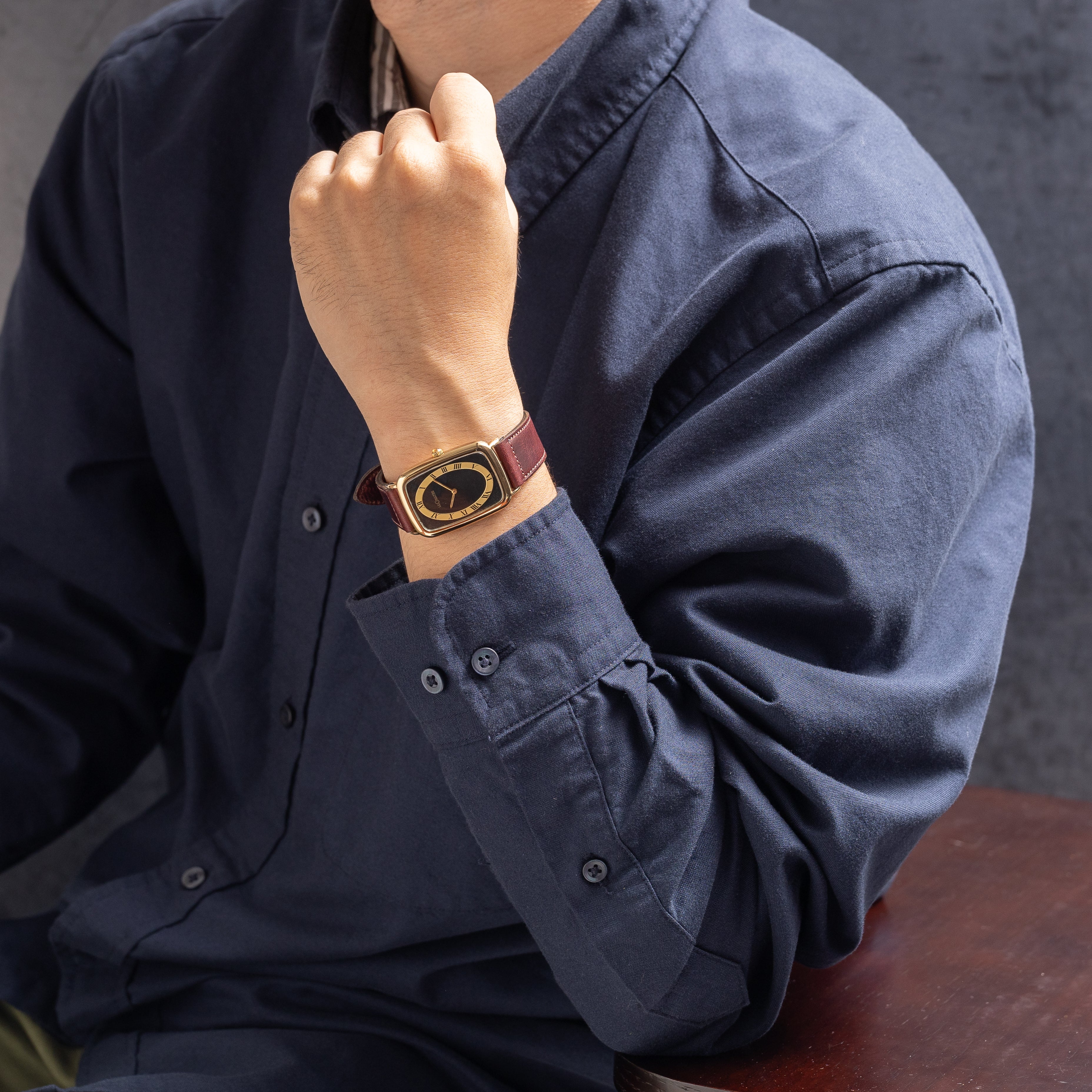 ルクルト レクタンギュラー ツートーンダイヤル 14金無垢 1980年代