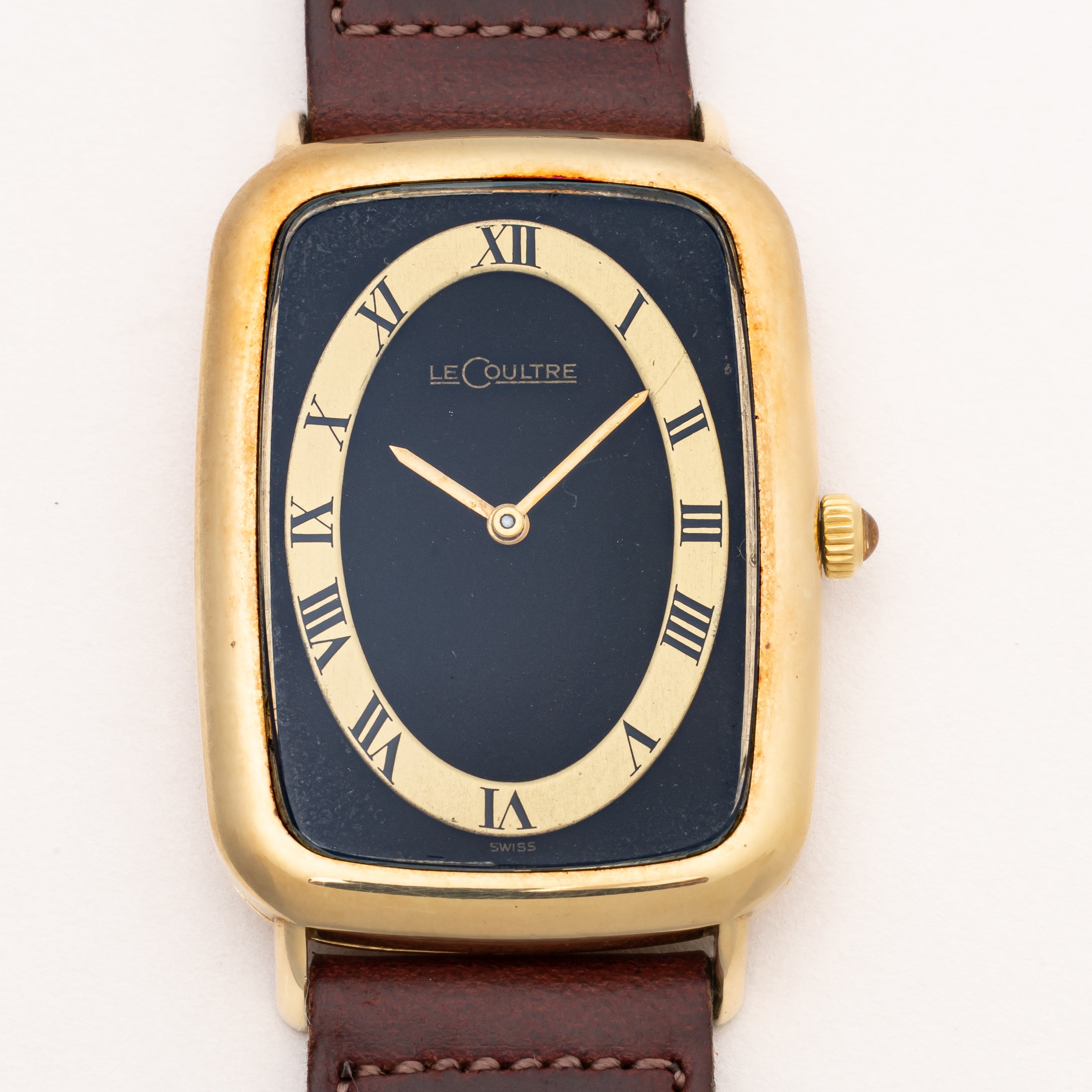 ルクルト レクタンギュラー ツートーンダイヤル 14金無垢 1980年代