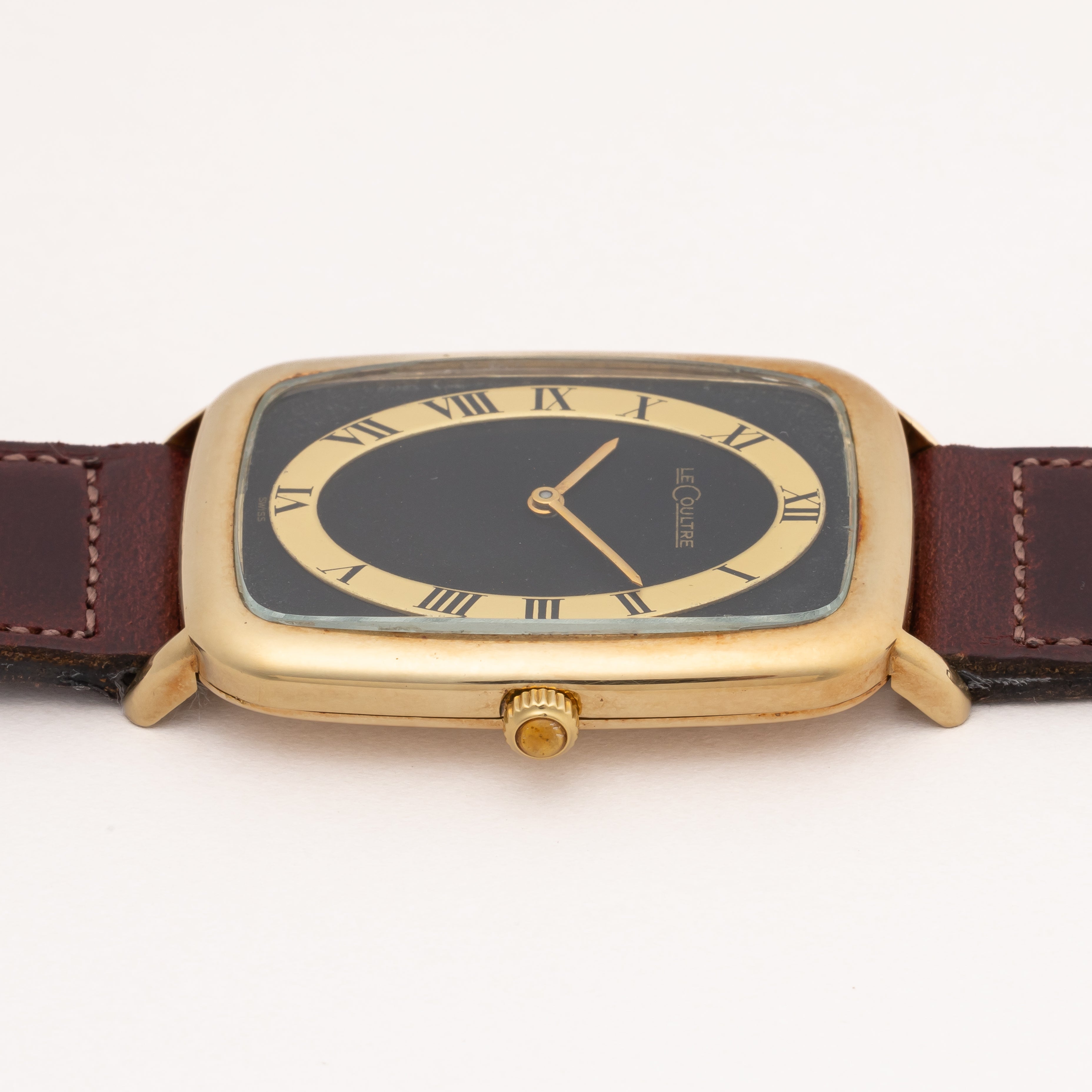 ルクルト レクタンギュラー ツートーンダイヤル 14金無垢 1980年代