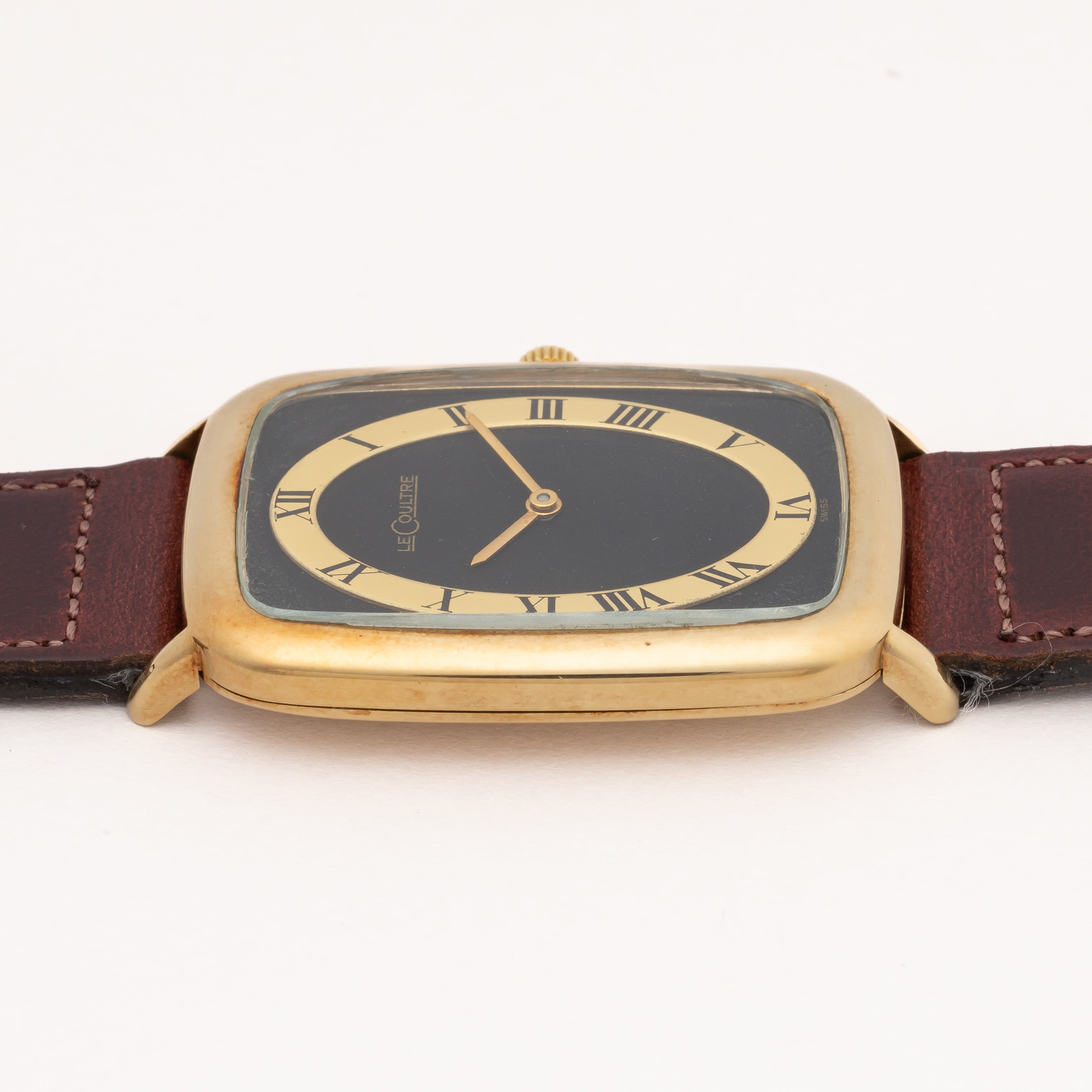 ルクルト レクタンギュラー ツートーンダイヤル 14金無垢 1980年代