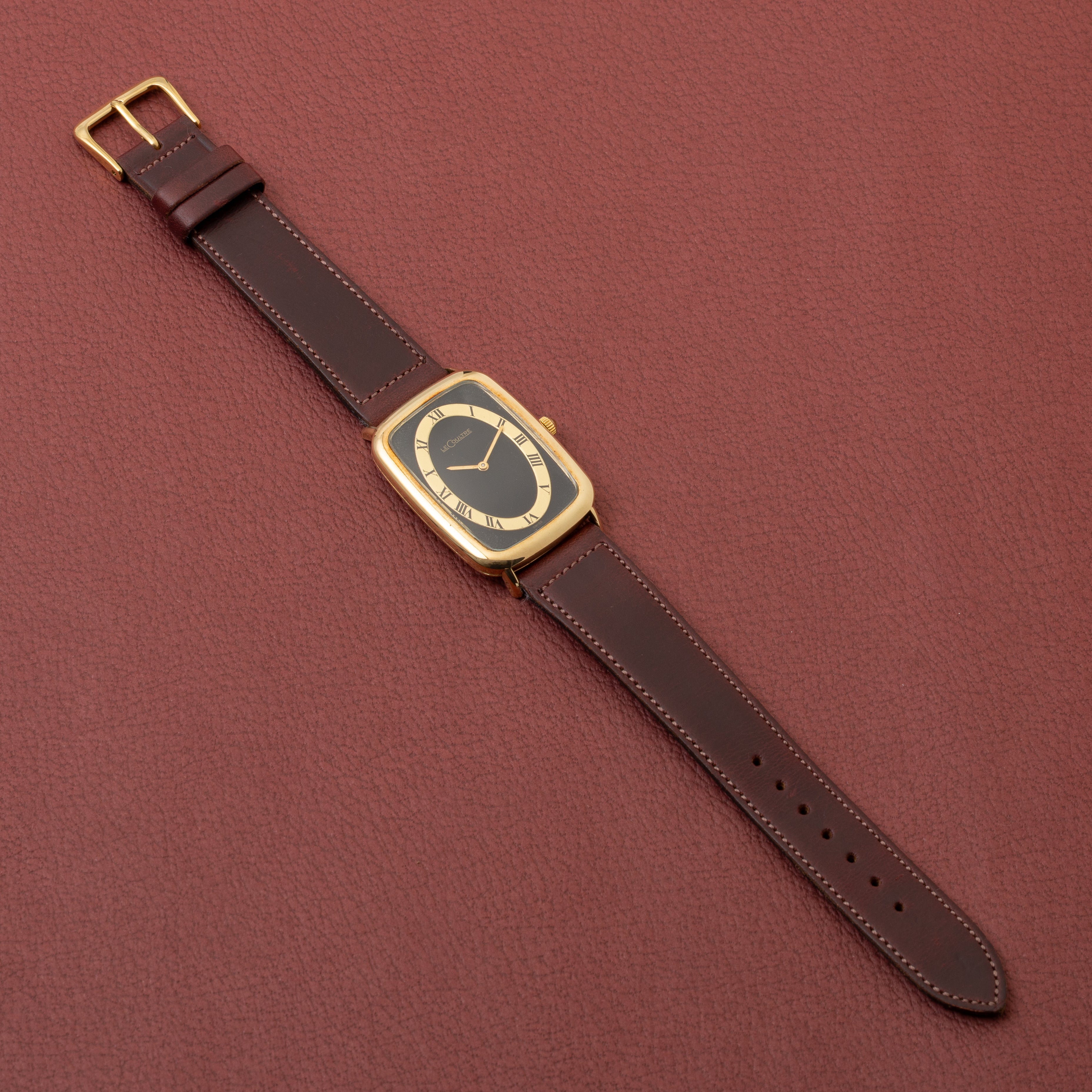 ルクルト レクタンギュラー ツートーンダイヤル 14金無垢 1980年代