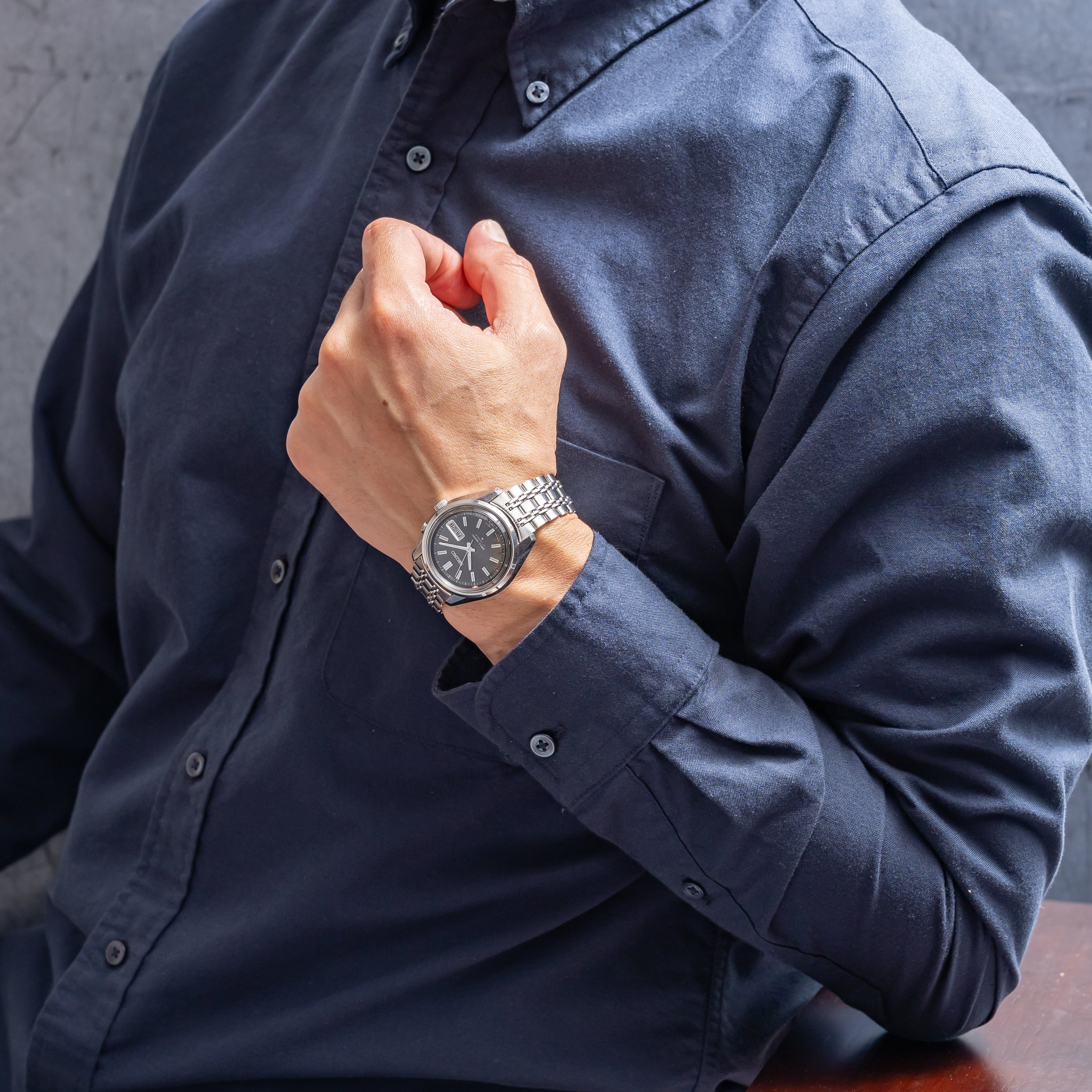 セイコー ベルマチック グレーダイヤル Ref.4006-7012 1974年製 純正ブレス