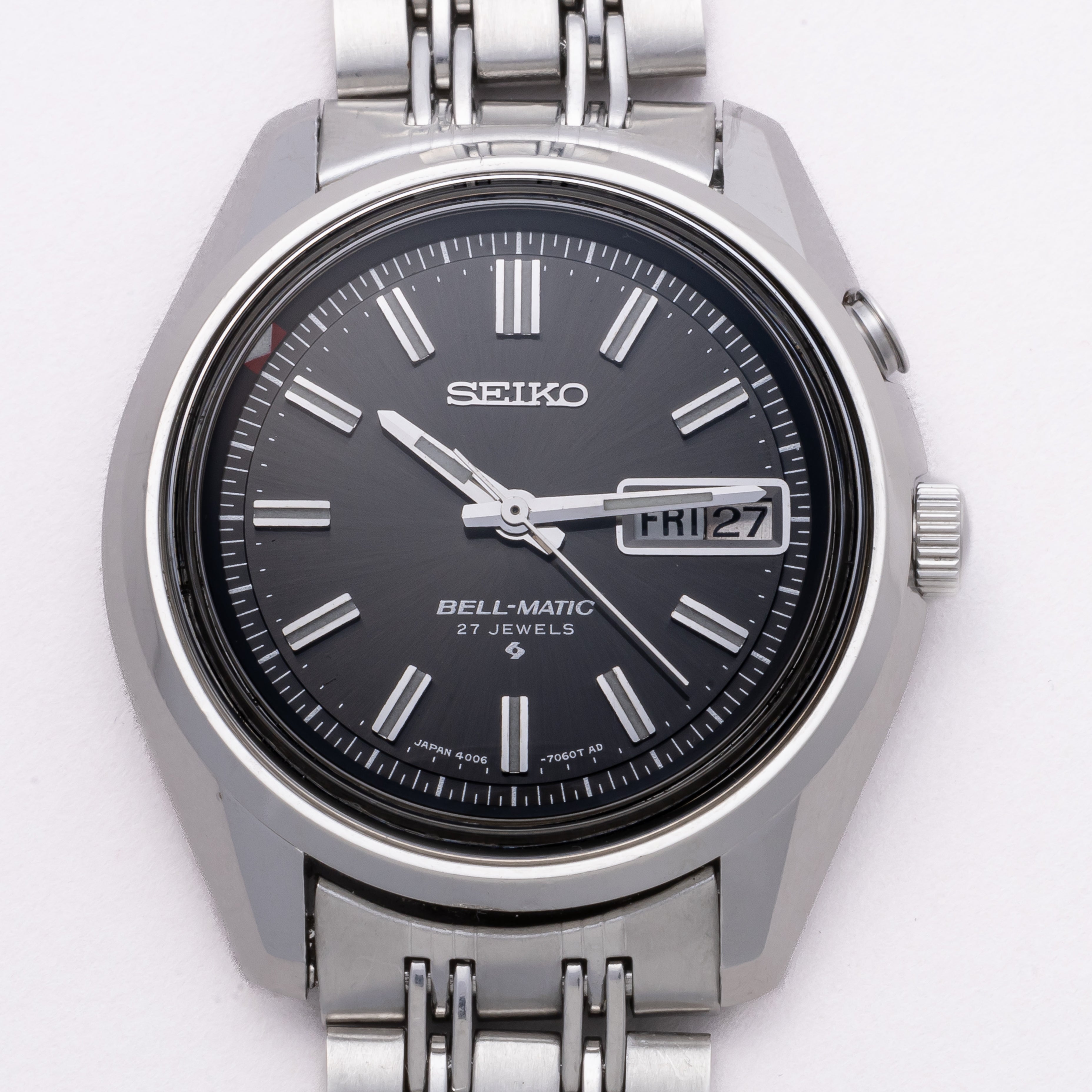 セイコー ベルマチック グレーダイヤル Ref.4006-7012 1974年製 純正ブレス