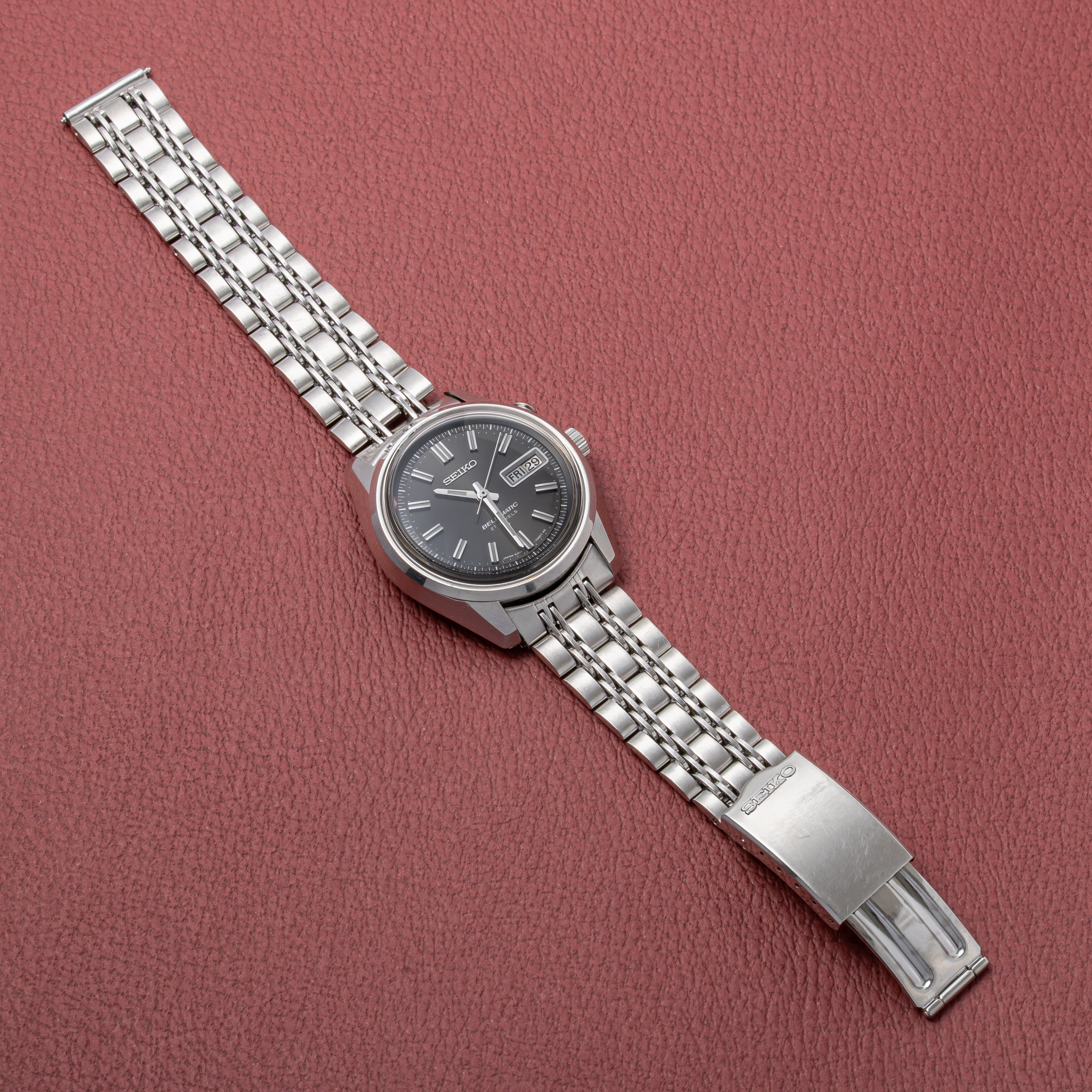 セイコー ベルマチック グレーダイヤル Ref.4006-7012 1974年製 純正ブレス