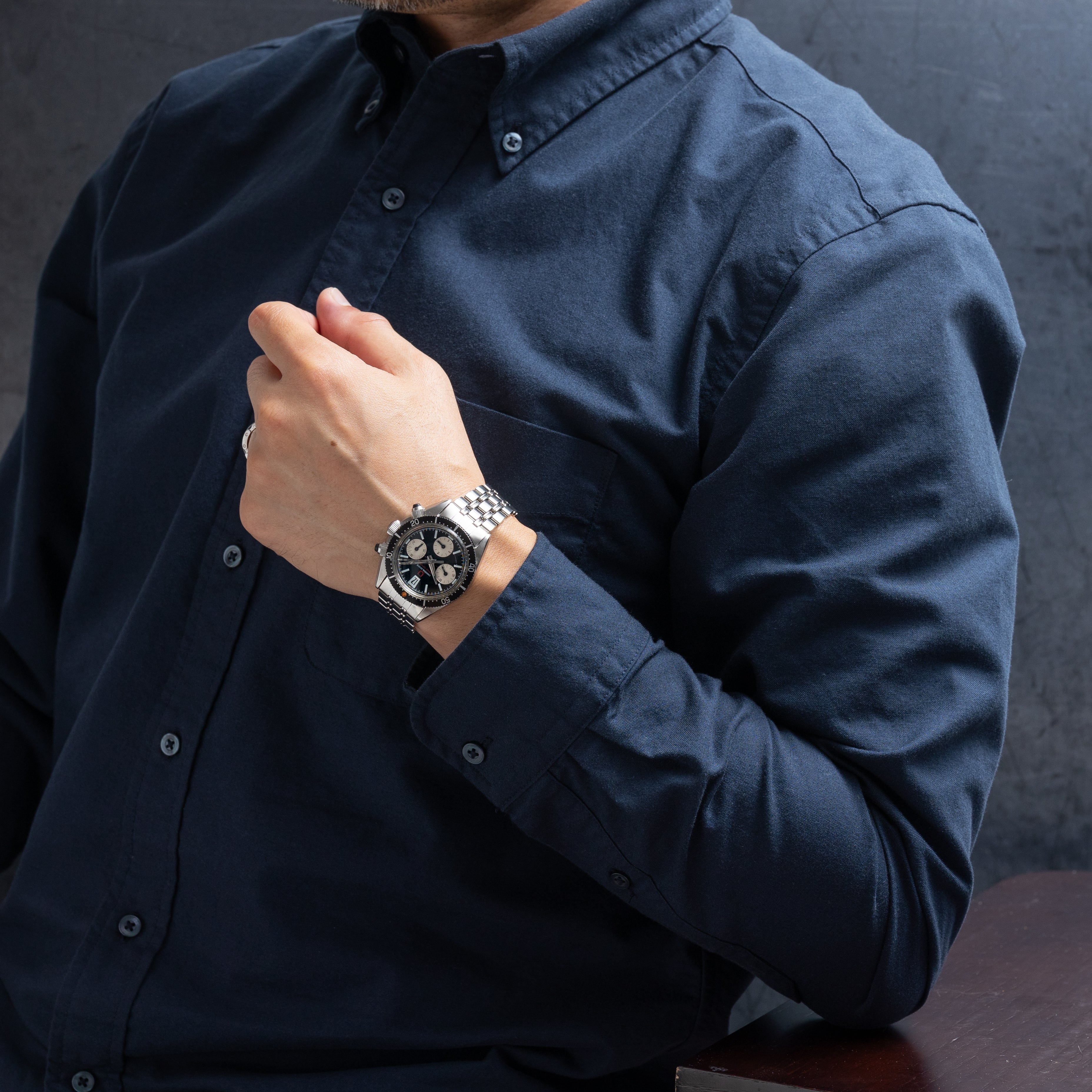 ユニバーサルジュネーブ スペースコンパックス 1960年代製 純正ブレス付き Cal.85 バルジュー72