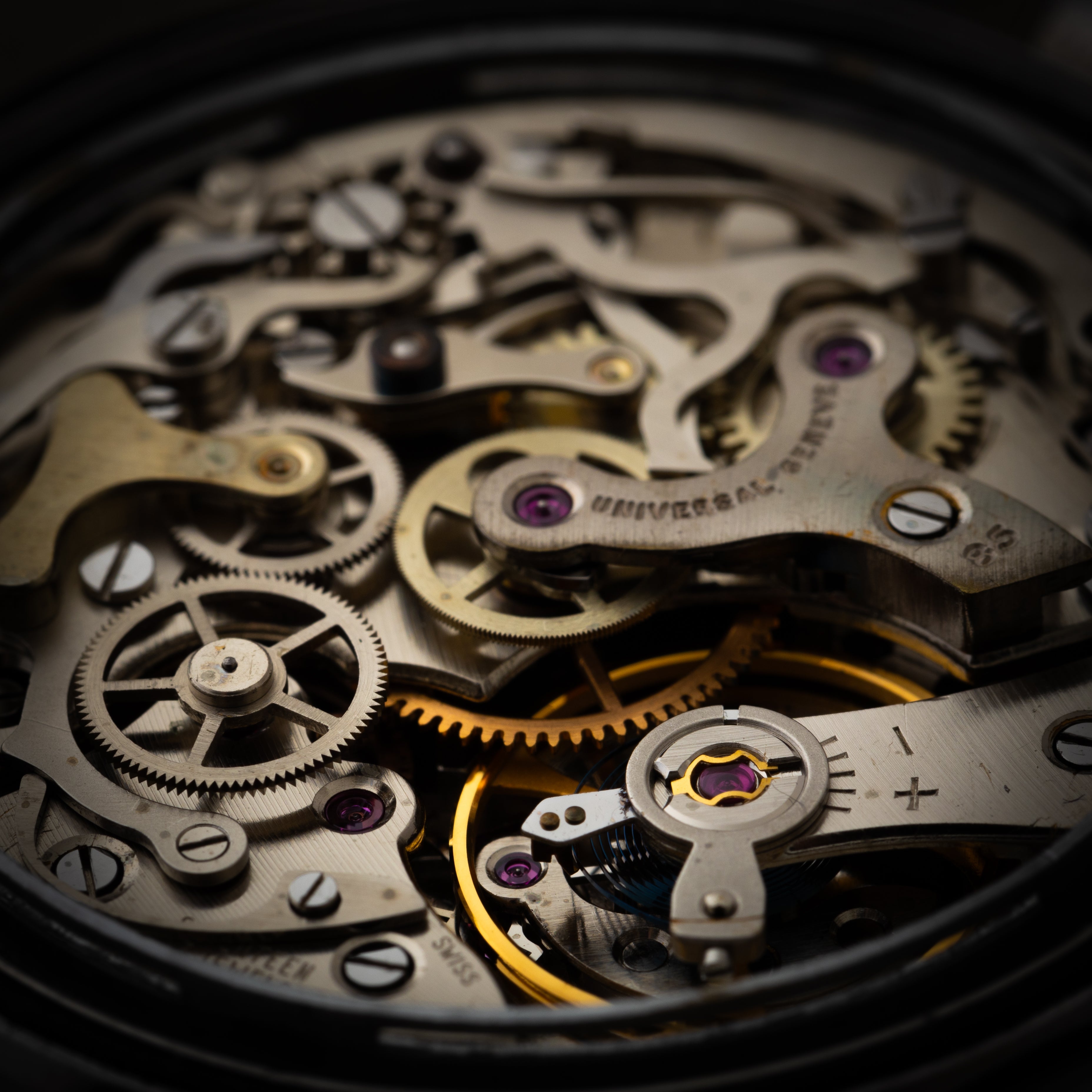 ユニバーサルジュネーブ スペースコンパックス 1960年代製 純正ブレス付き Cal.85 バルジュー72