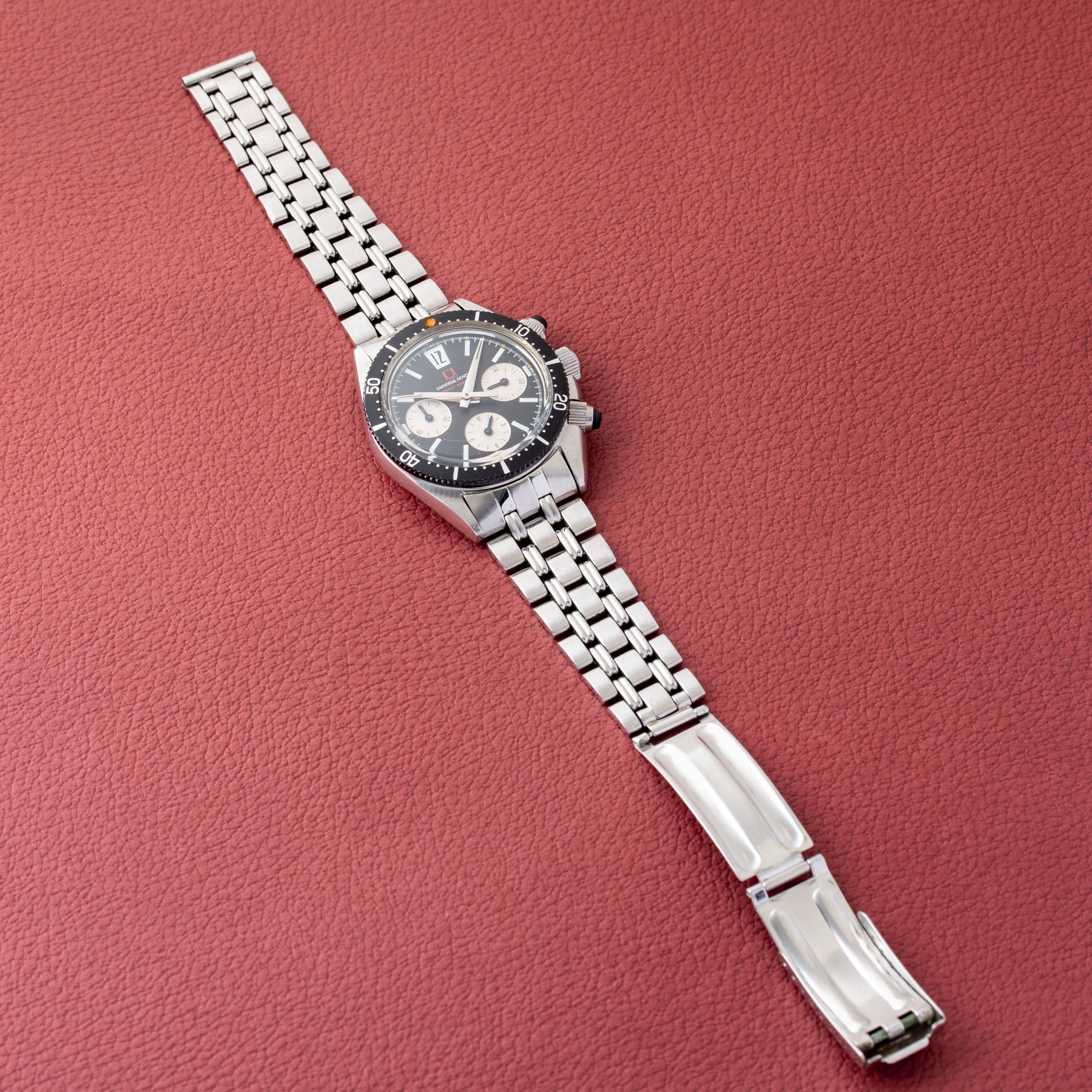 ユニバーサルジュネーブ スペースコンパックス 1960年代製 純正ブレス付き Cal.85 バルジュー72