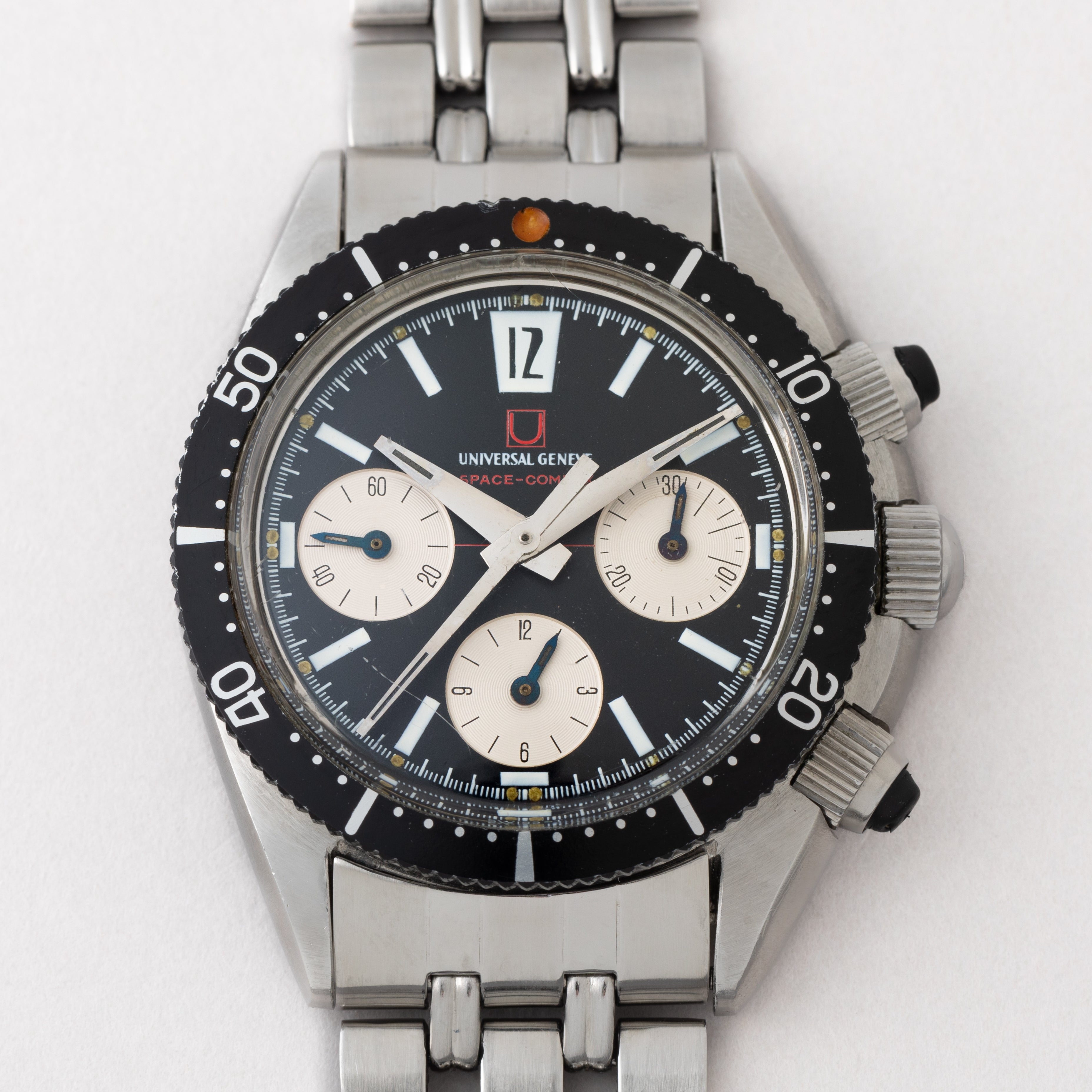 ユニバーサルジュネーブ スペースコンパックス 1960年代製 純正ブレス付き Cal.85 バルジュー72