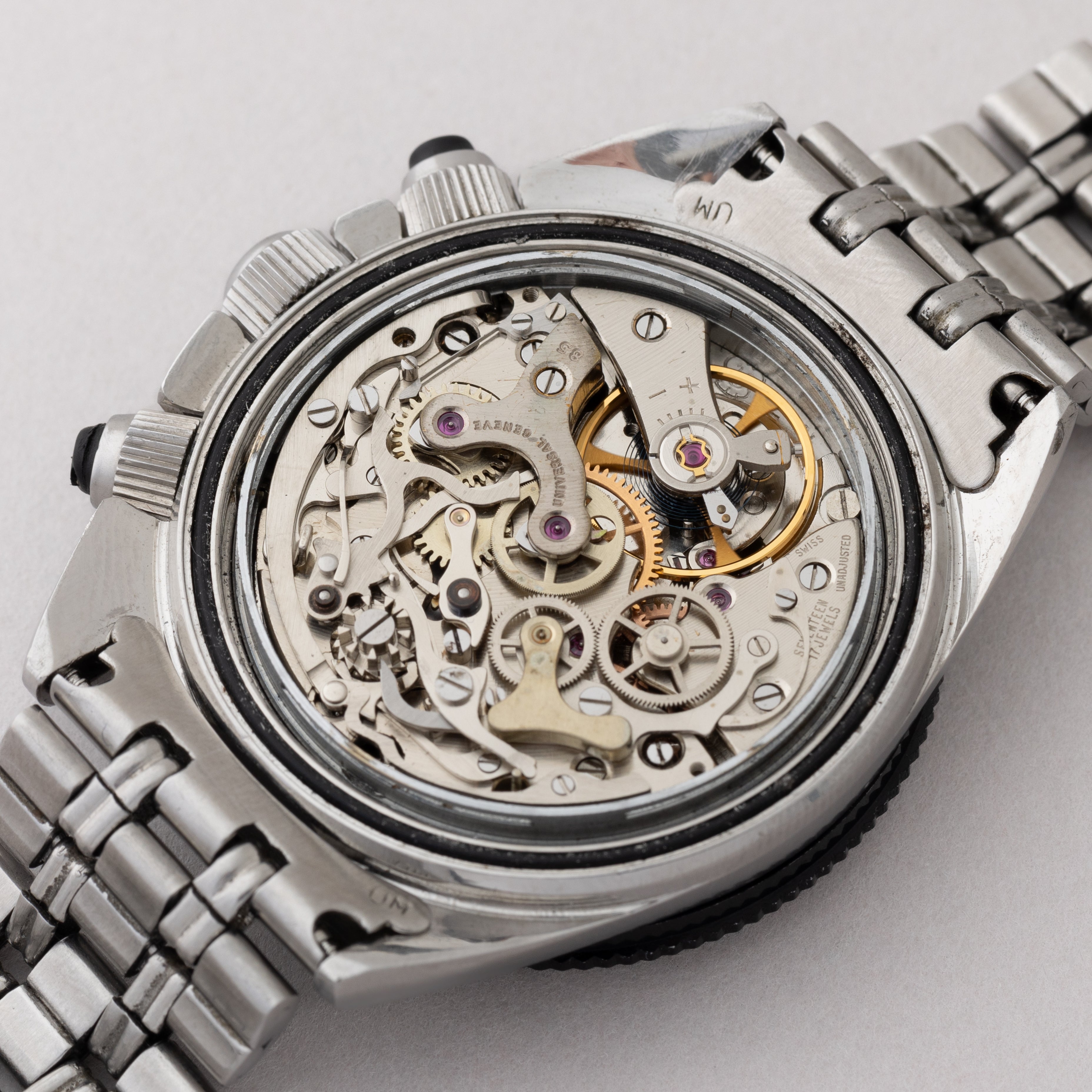 ユニバーサルジュネーブ スペースコンパックス 1960年代製 純正ブレス付き Cal.85 バルジュー72