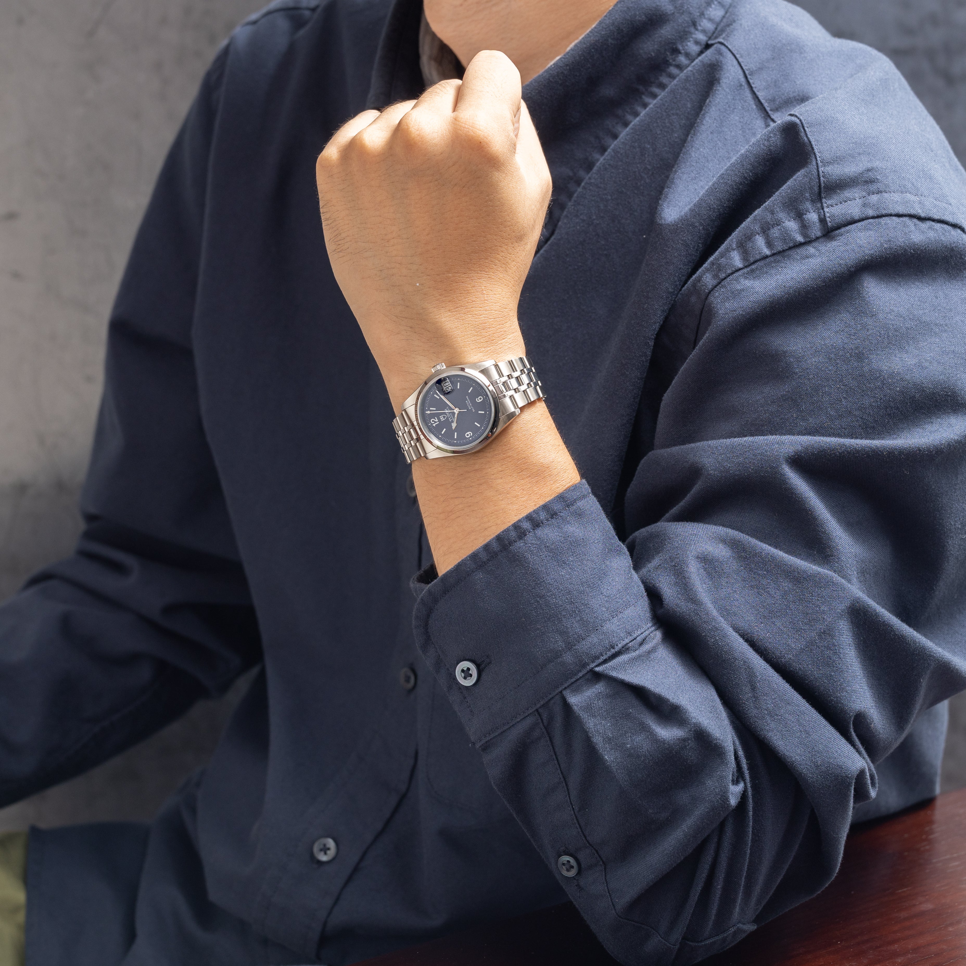 チューダー プリンスデイト 1997年製 ダークブルー 純正ステンレスブレス ギャラ付き