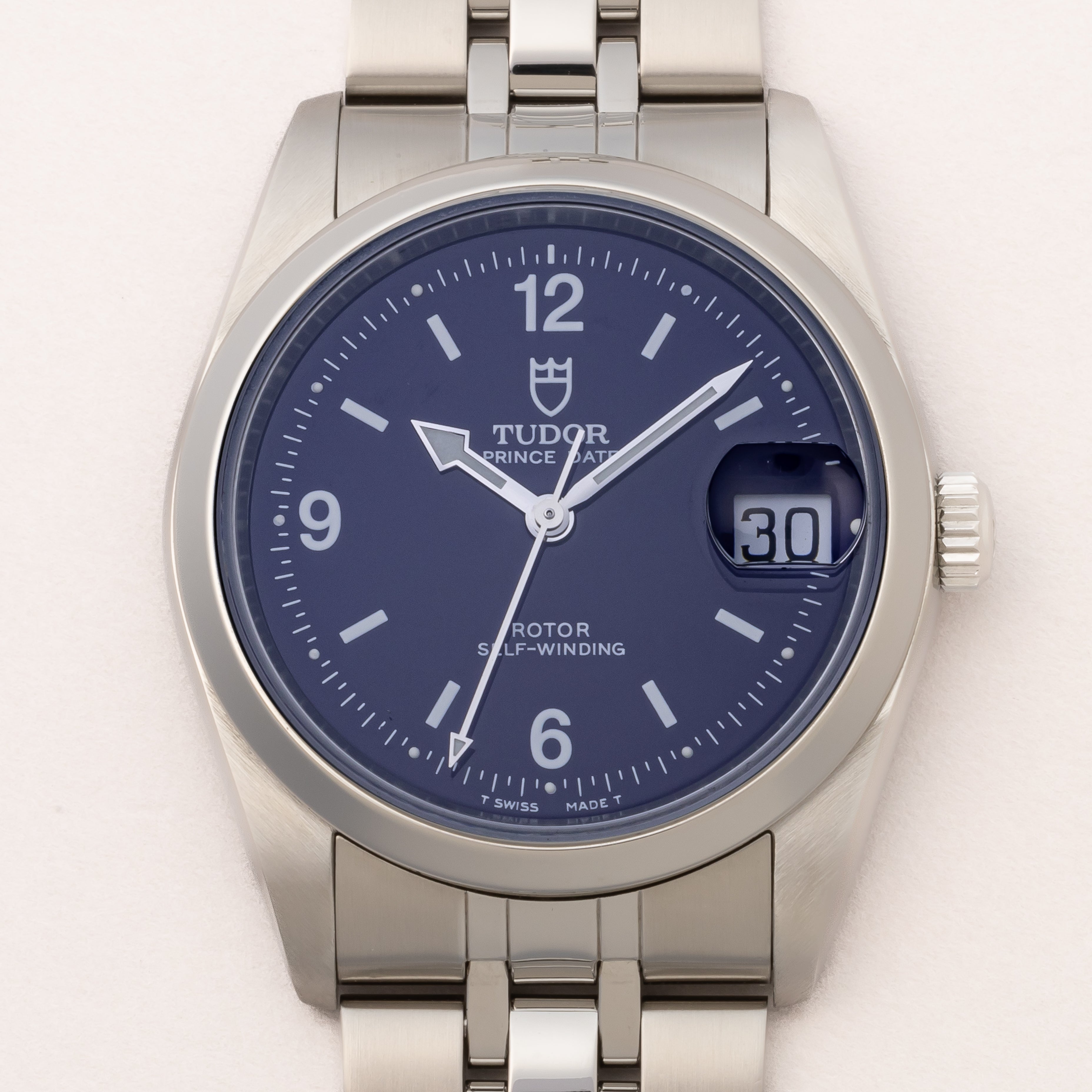 チューダー プリンスデイト 1997年製 ダークブルー 純正ステンレスブレス ギャラ付き