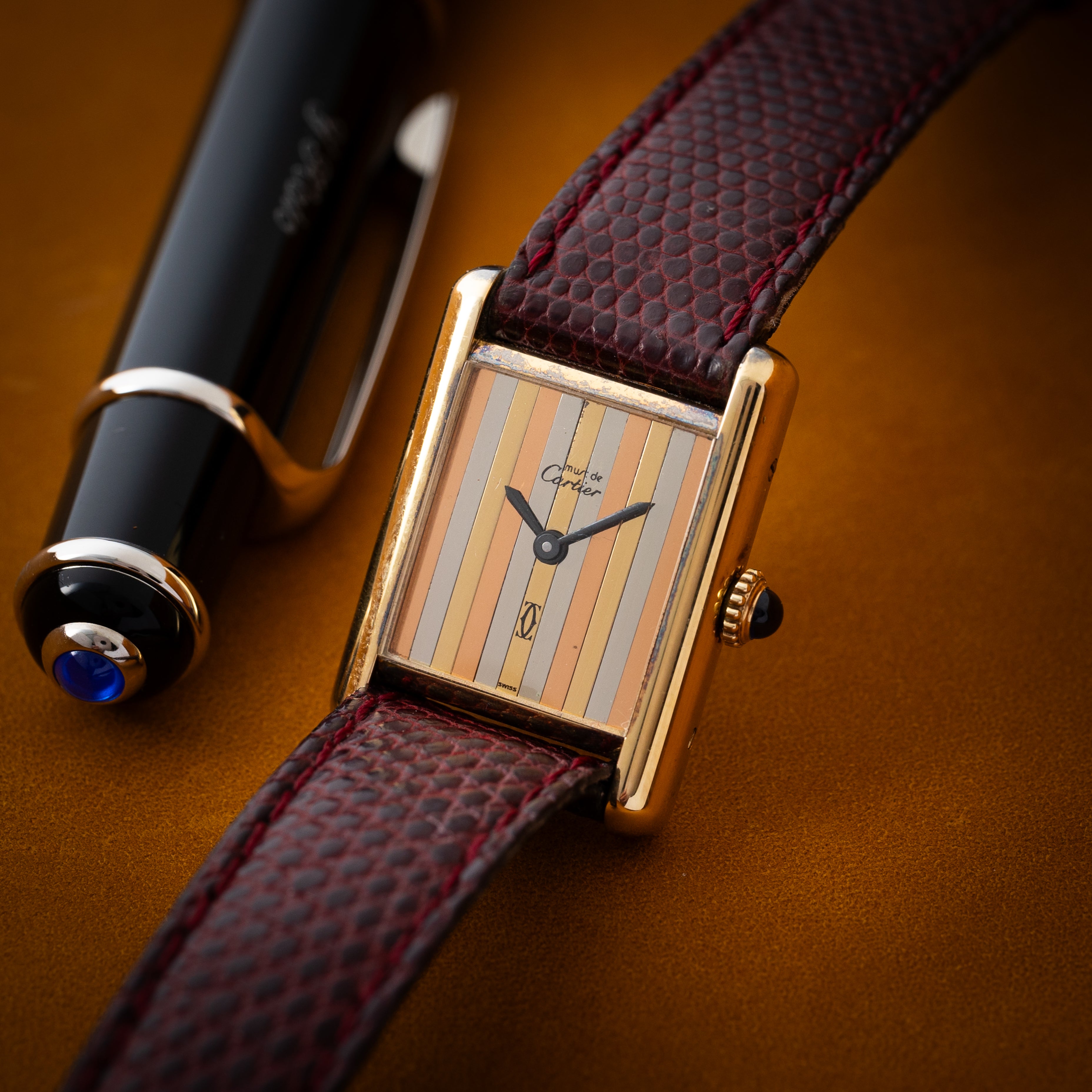 カルティエ マストタンク SMサイズトリニティダイヤル 1980年代