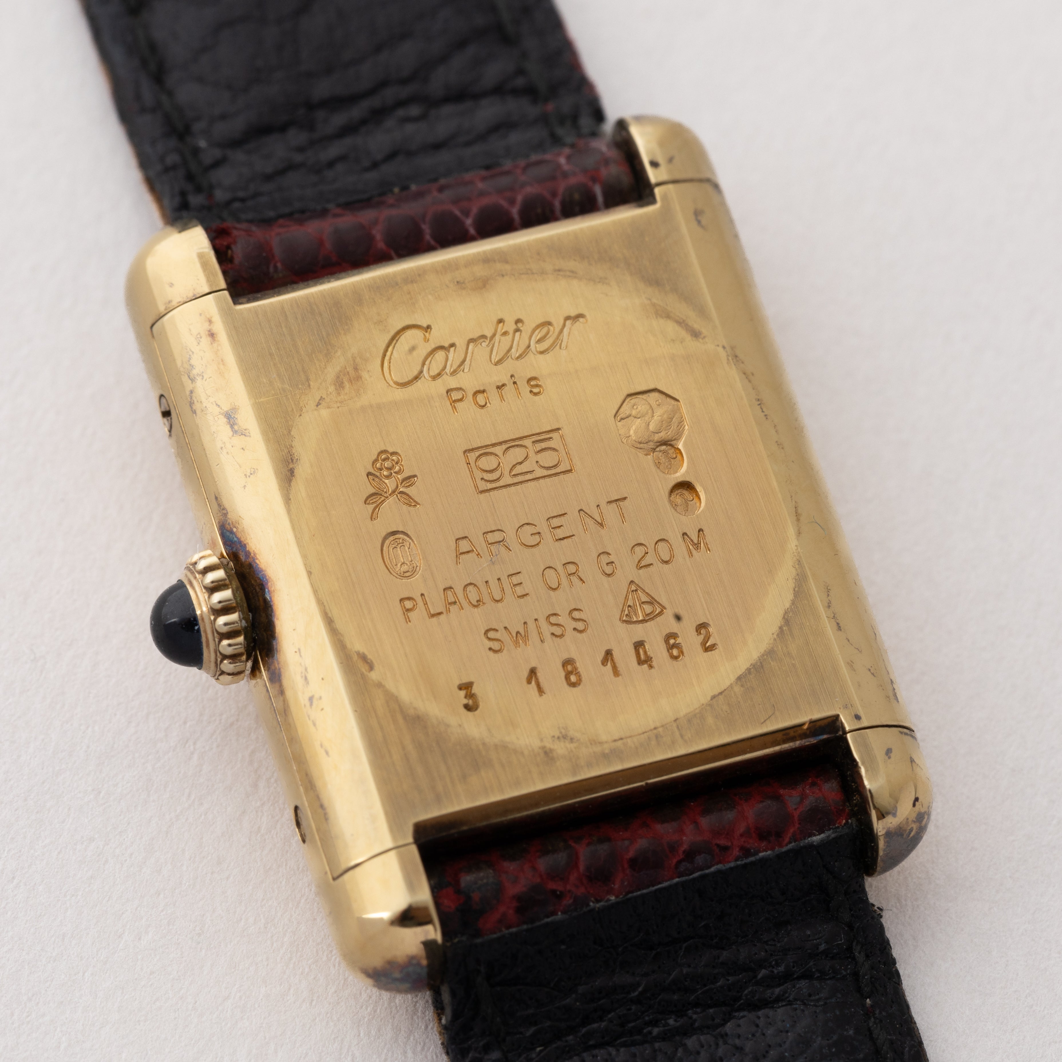 カルティエ マストタンク SMサイズトリニティダイヤル 1980年代