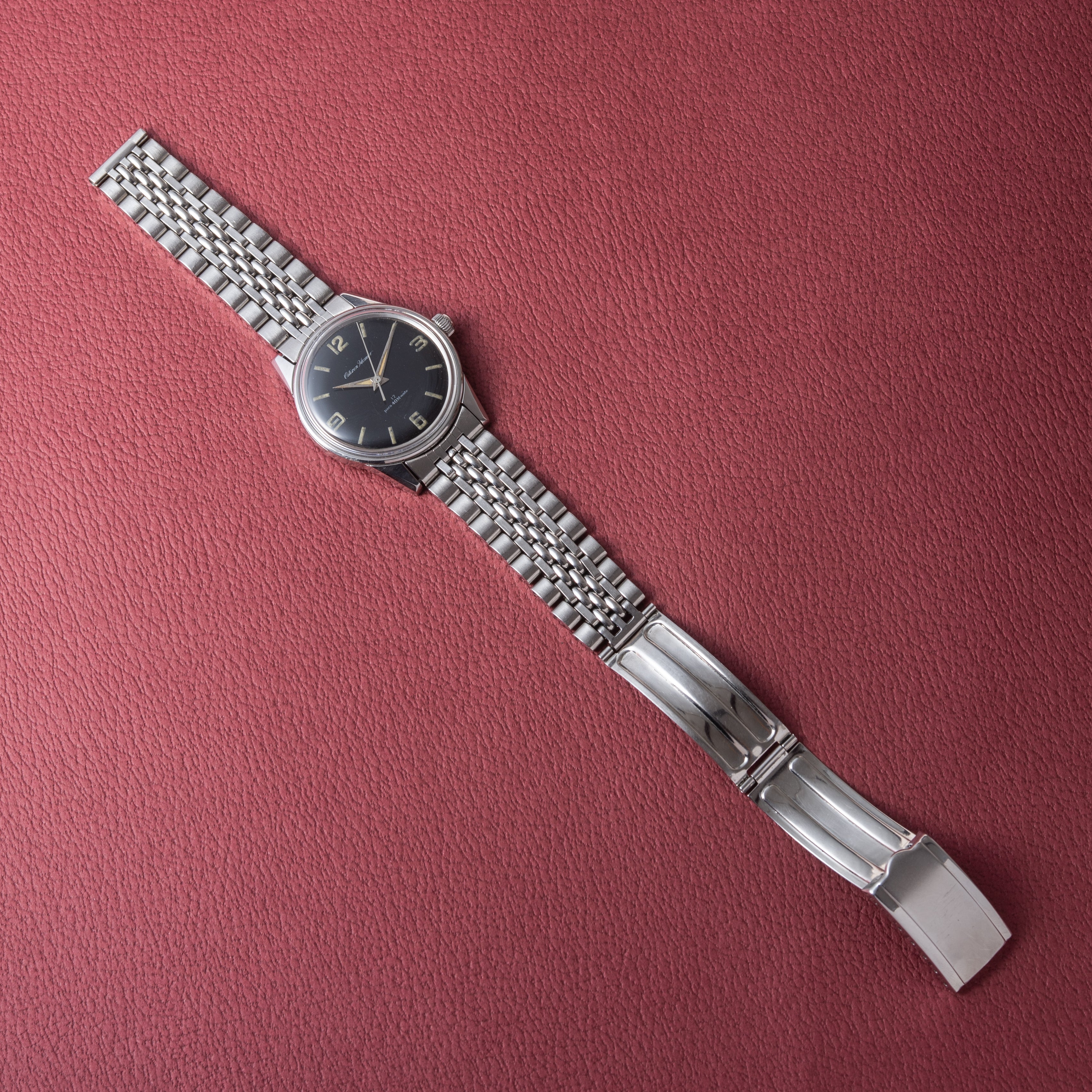 シチズン ホーマー パラウォーター オリジナルブラックダイヤル 1963年製 純正ステンレスブレス