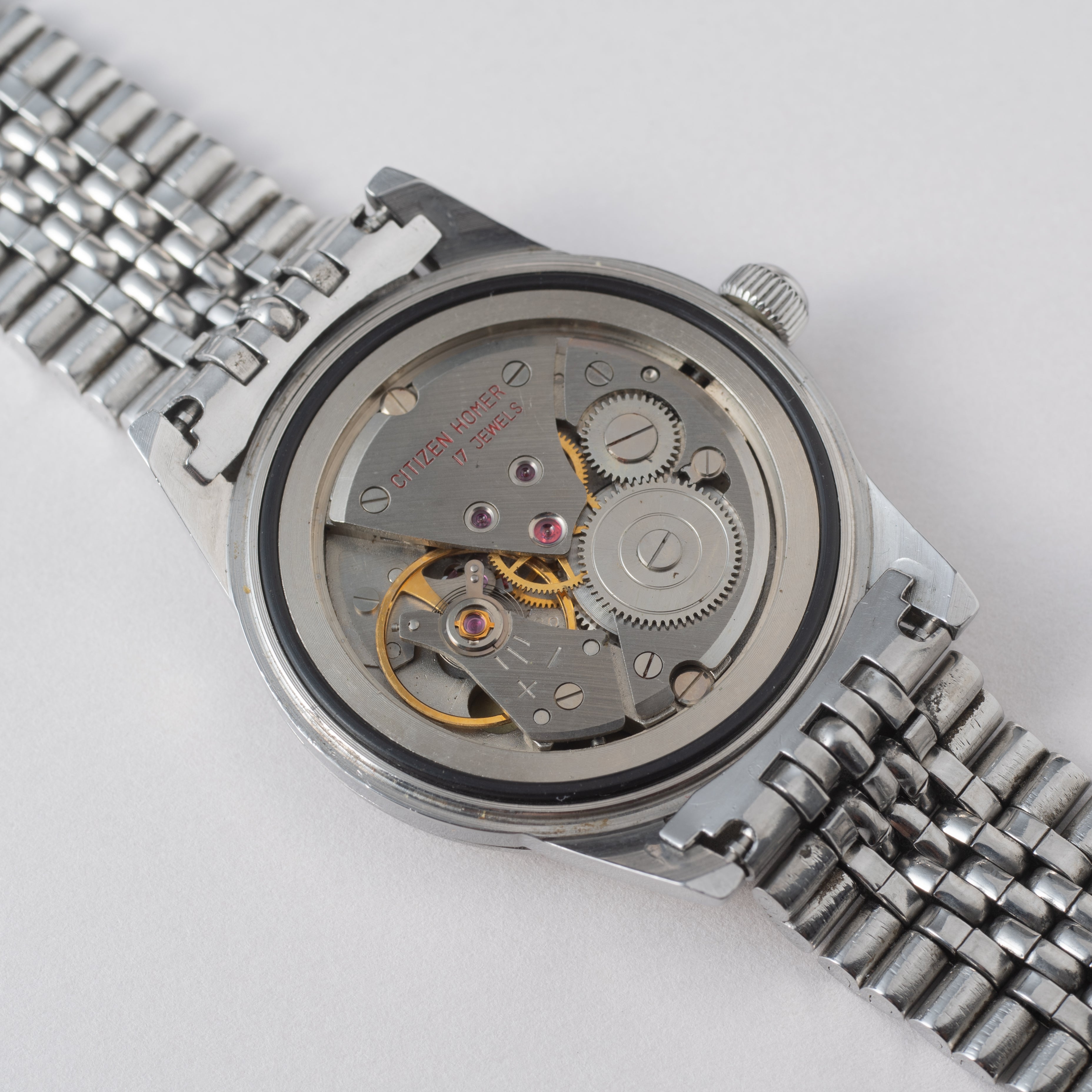 シチズン ホーマー パラウォーター オリジナルブラックダイヤル 1963年製 純正ステンレスブレス