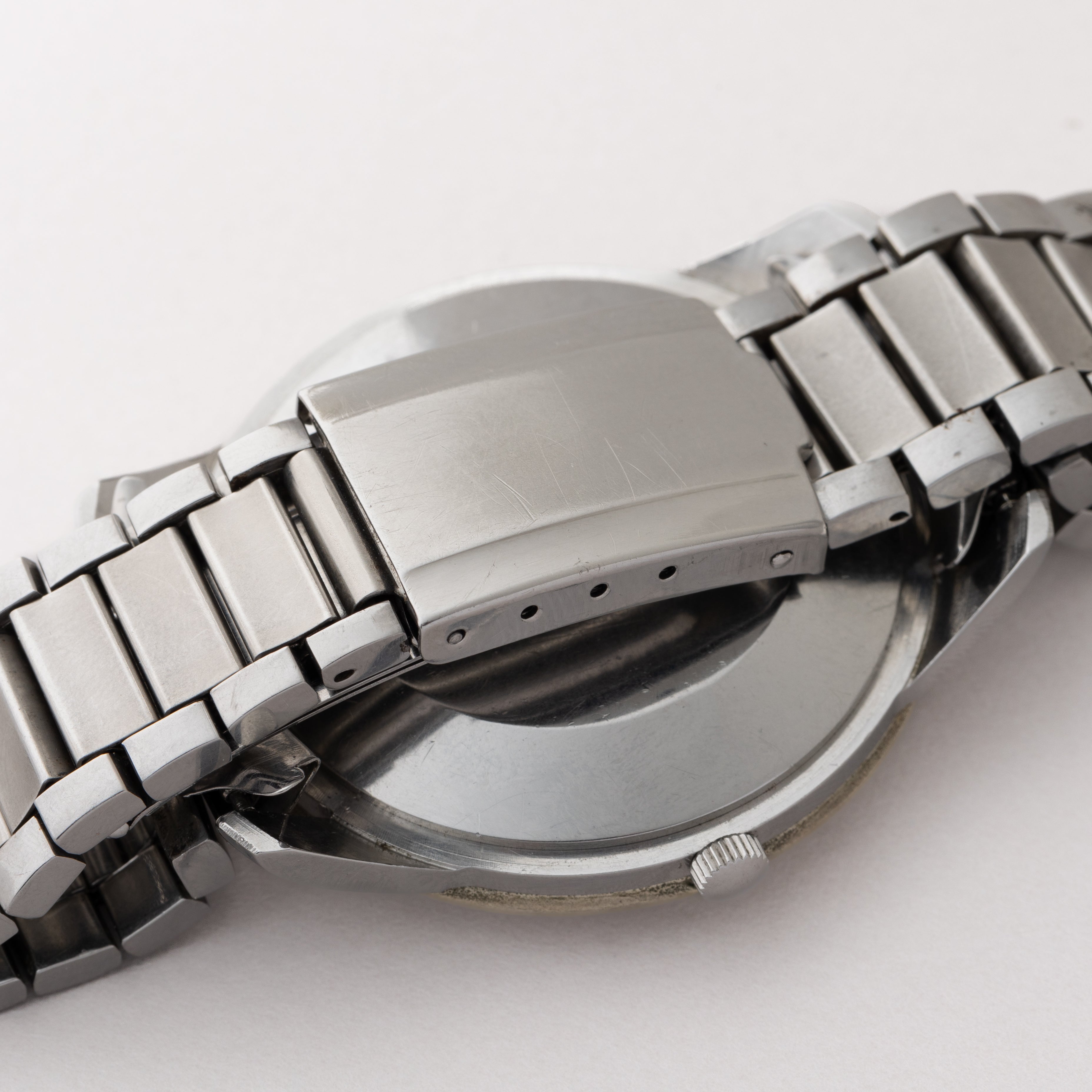 シチズン ジェット 40㎜ビッグケースブラック 1963年製 ステンレスブレス