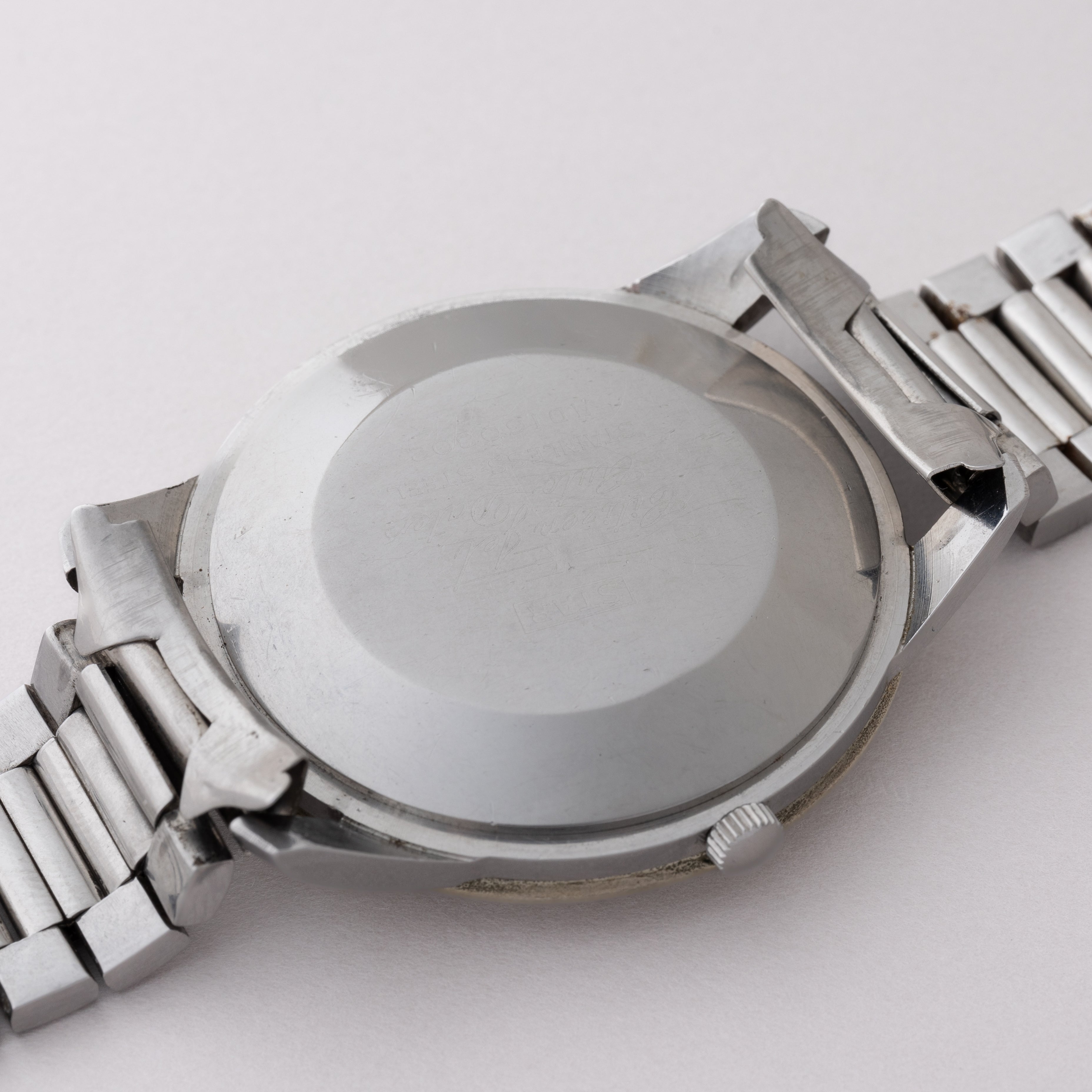 シチズン ジェット 40㎜ビッグケースブラック 1963年製 ステンレスブレス