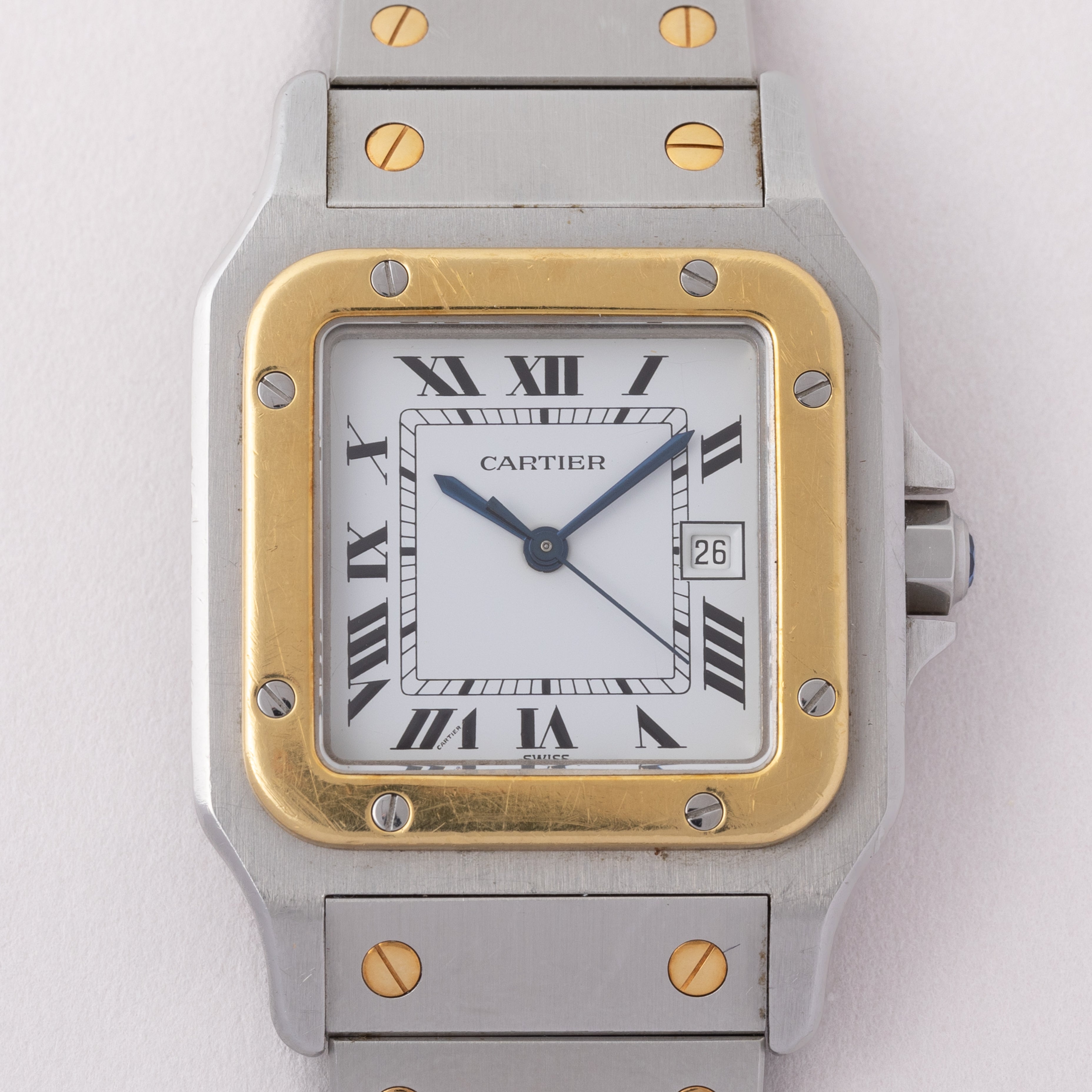 カルティエ サントス コンビ LMサイズ 箱、ギャラ付き 1980年代製