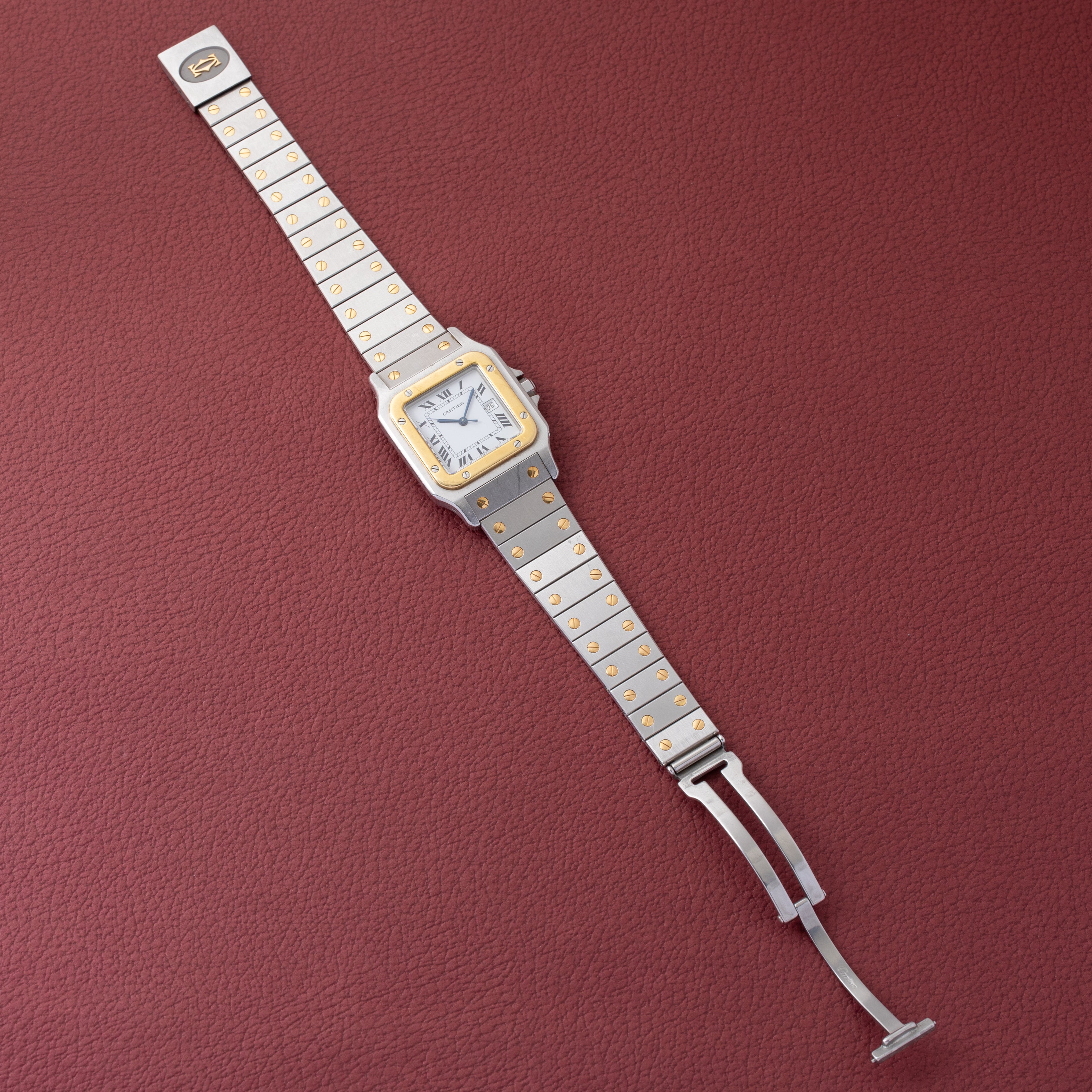 カルティエ サントス コンビ LMサイズ 箱、ギャラ付き 1980年代製