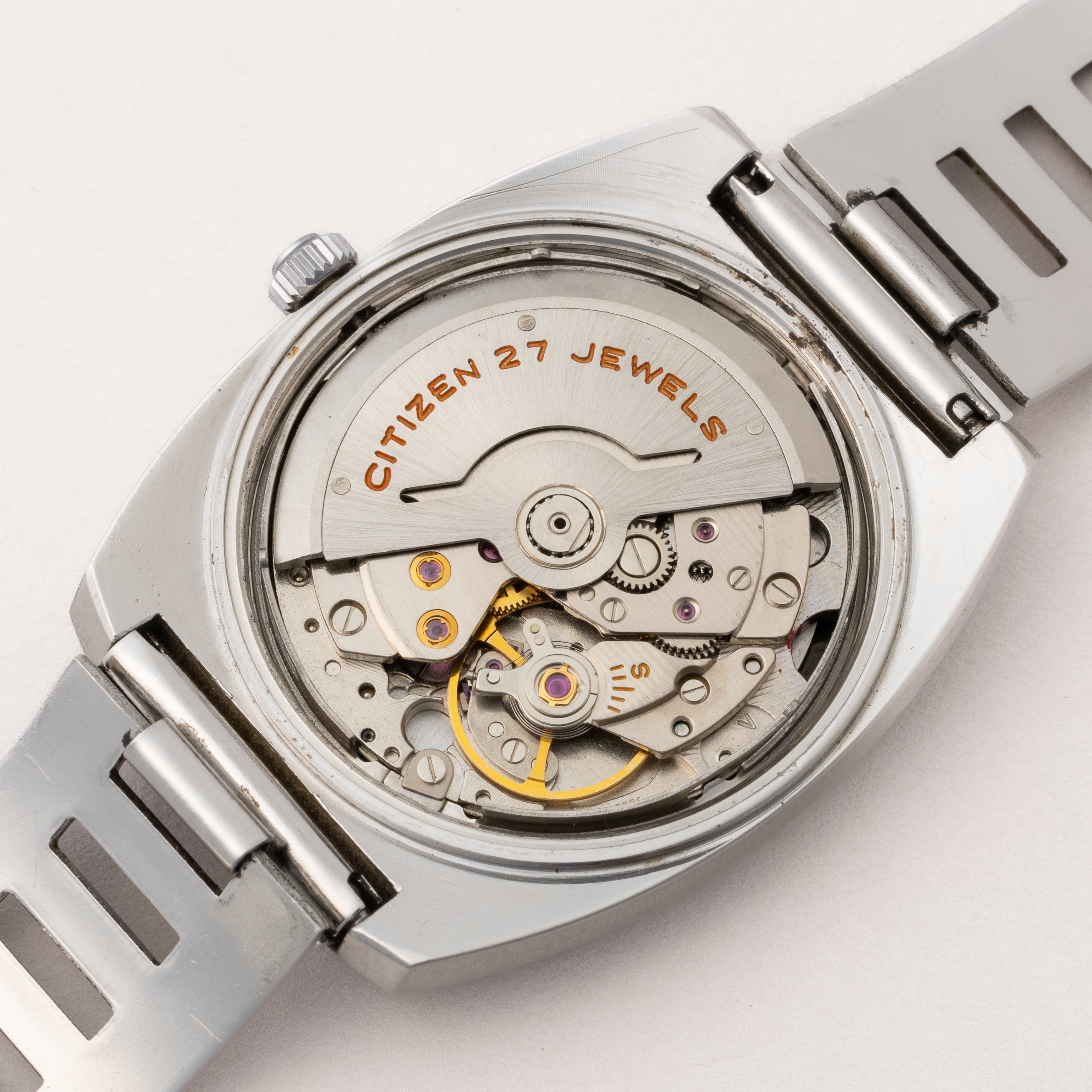 シチズン ダンディセブンカスタム 1969年製 自動巻き レコードダイヤル デイデイト ブレス付き