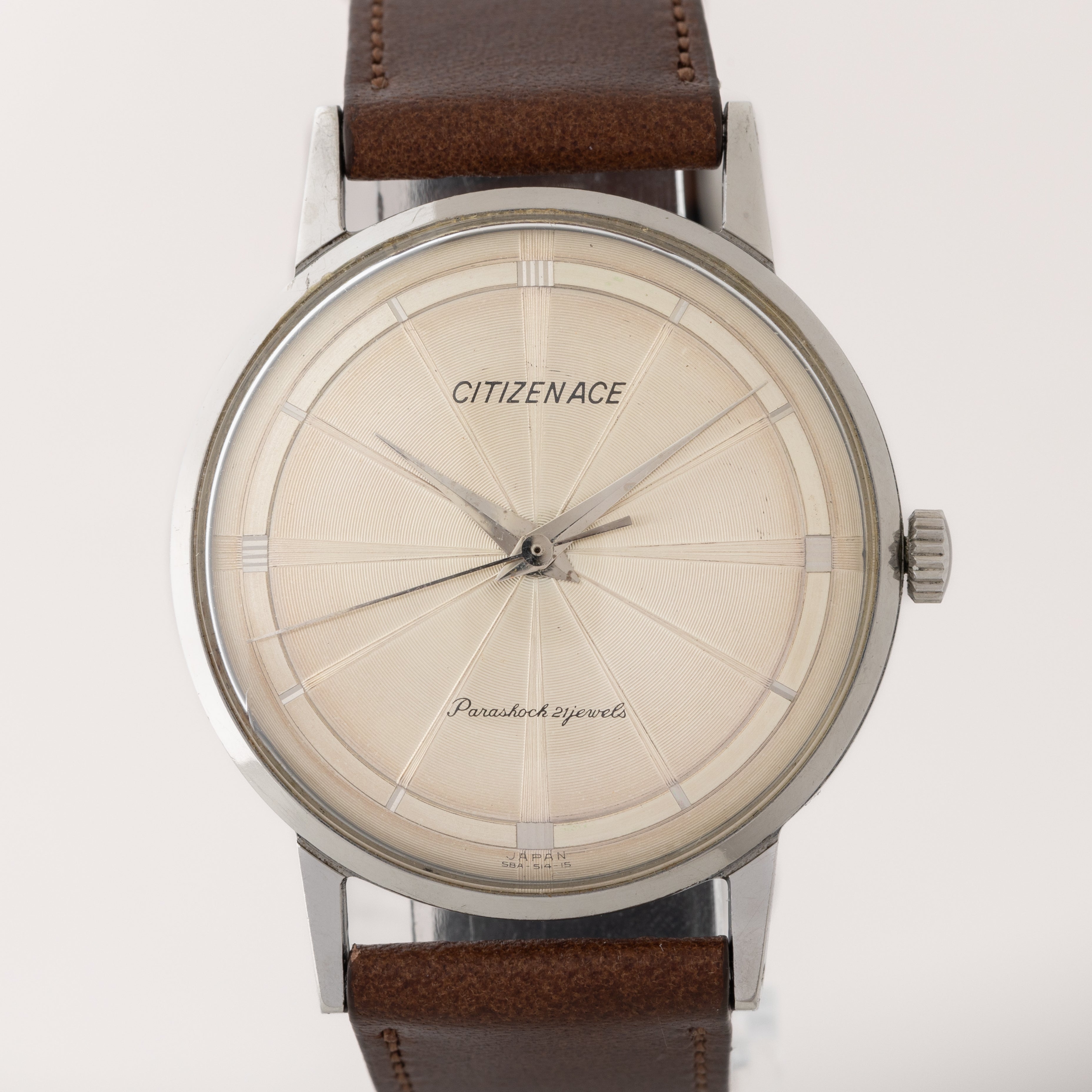 シチズン エース 1961年製 手巻き 21石 レコードダイヤル