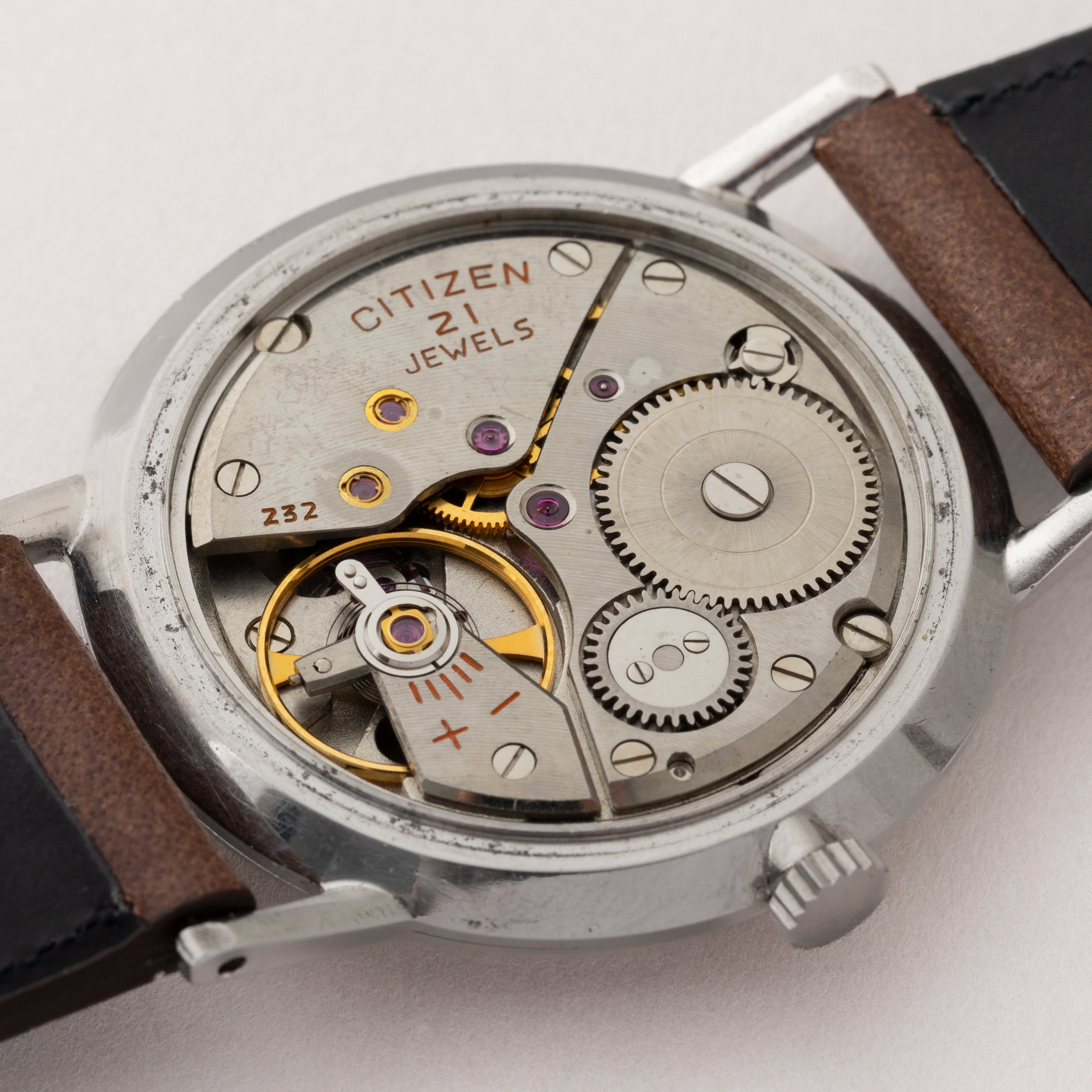 シチズン エース 1961年製 手巻き 21石 レコードダイヤル