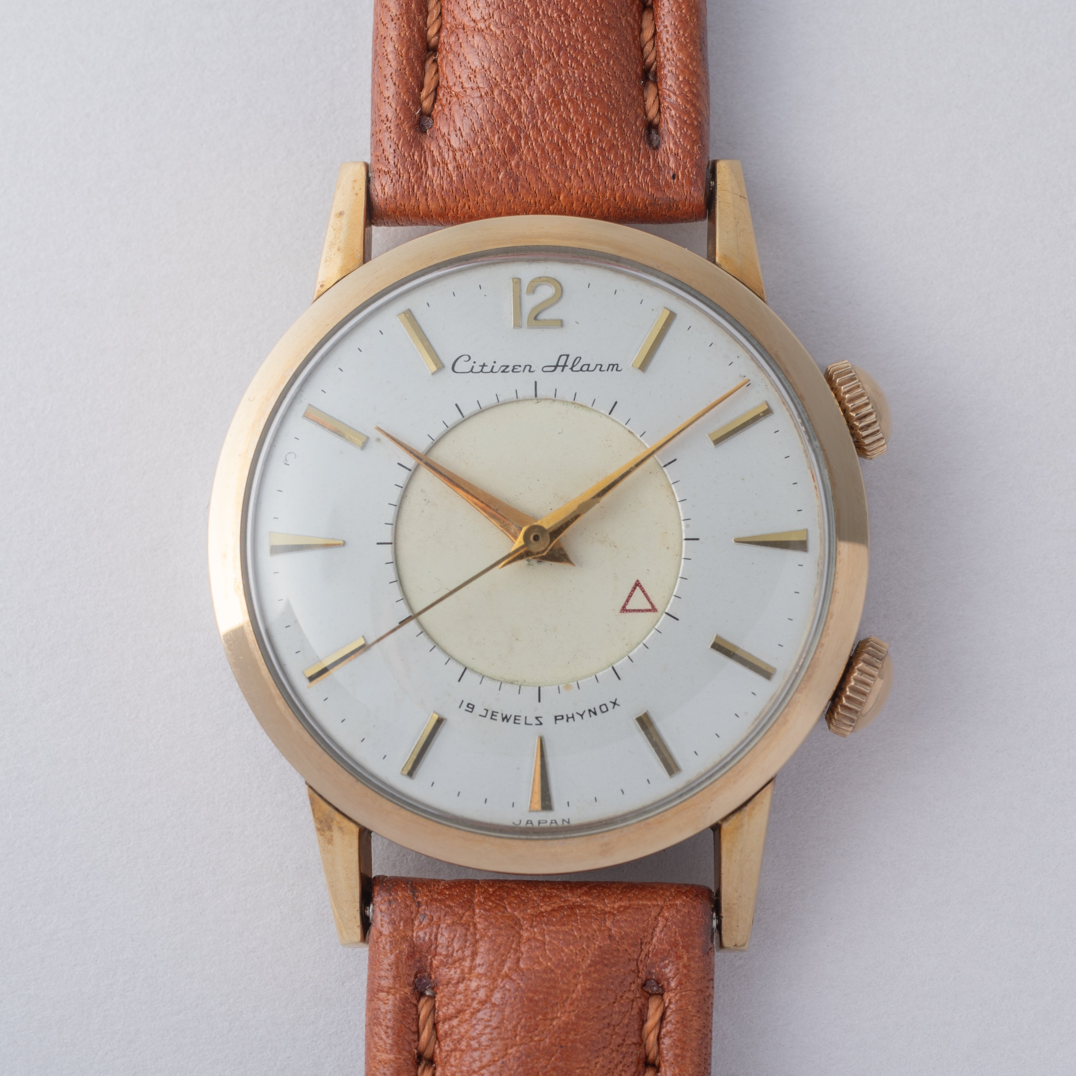 シチズン アラーム 手巻き 1959年製 ジャガールクルトフェイス 初期