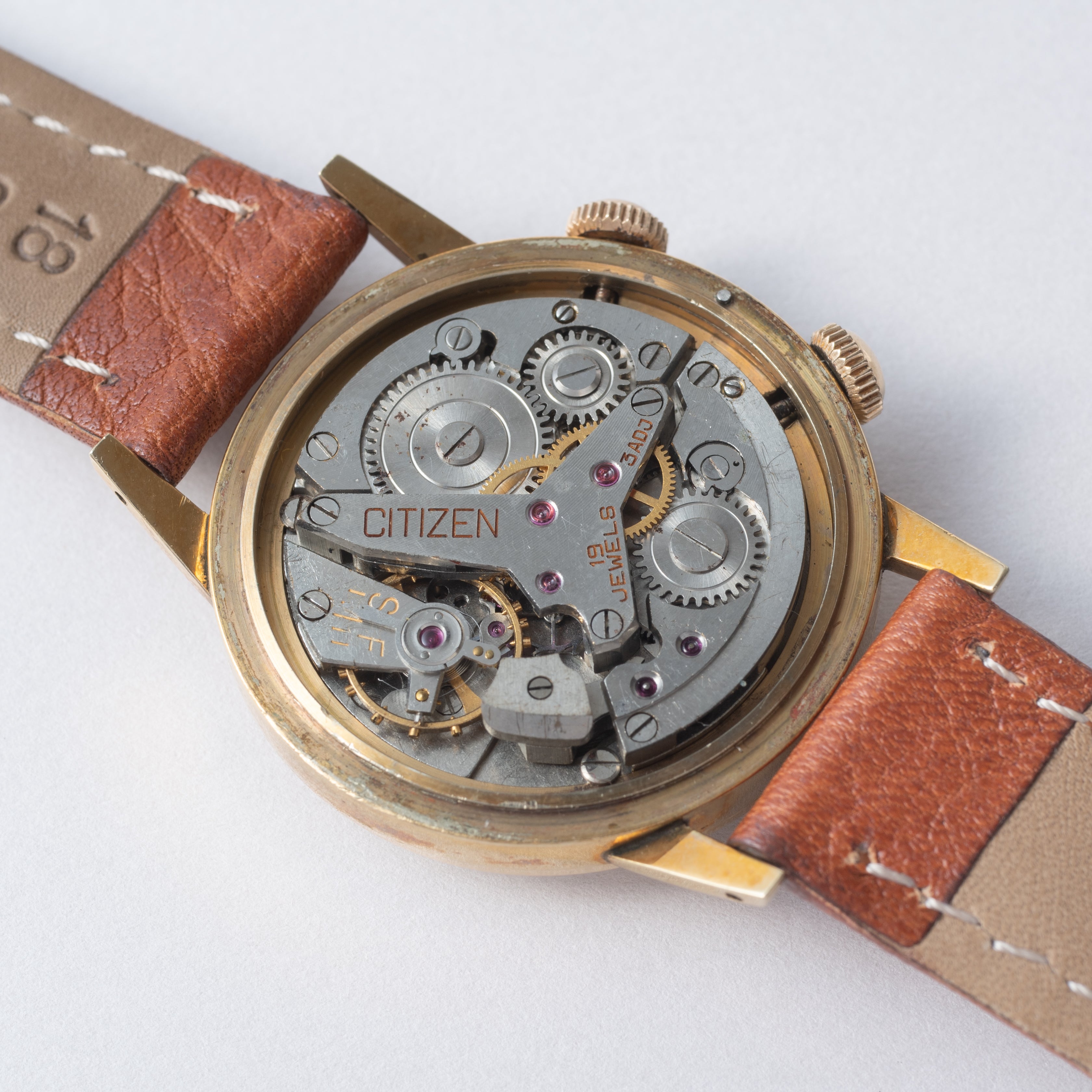 シチズン アラーム 手巻き 1959年製 ジャガールクルトフェイス 初期