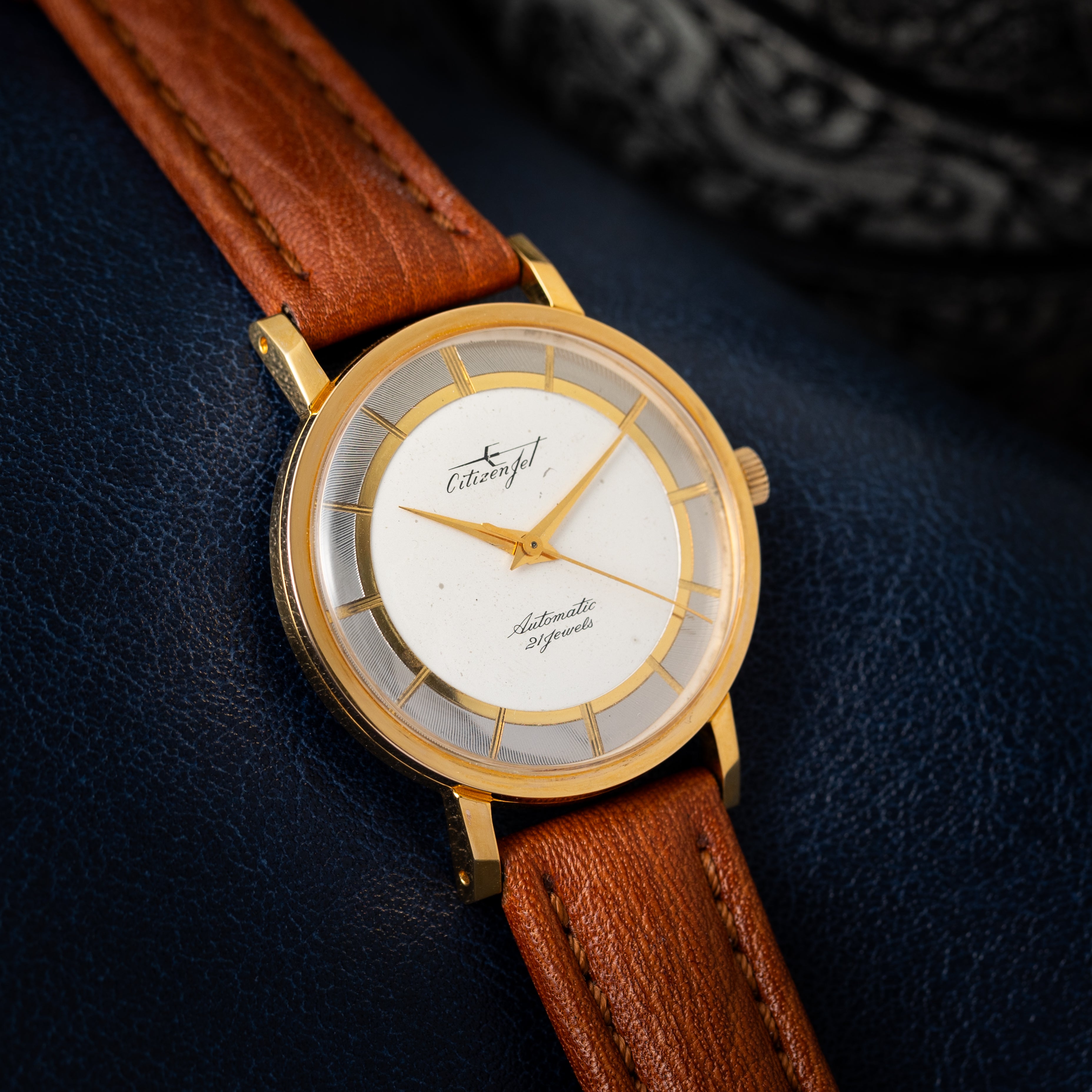 シチズン ジェット 1962年製 蛇の目ダイヤル 21石