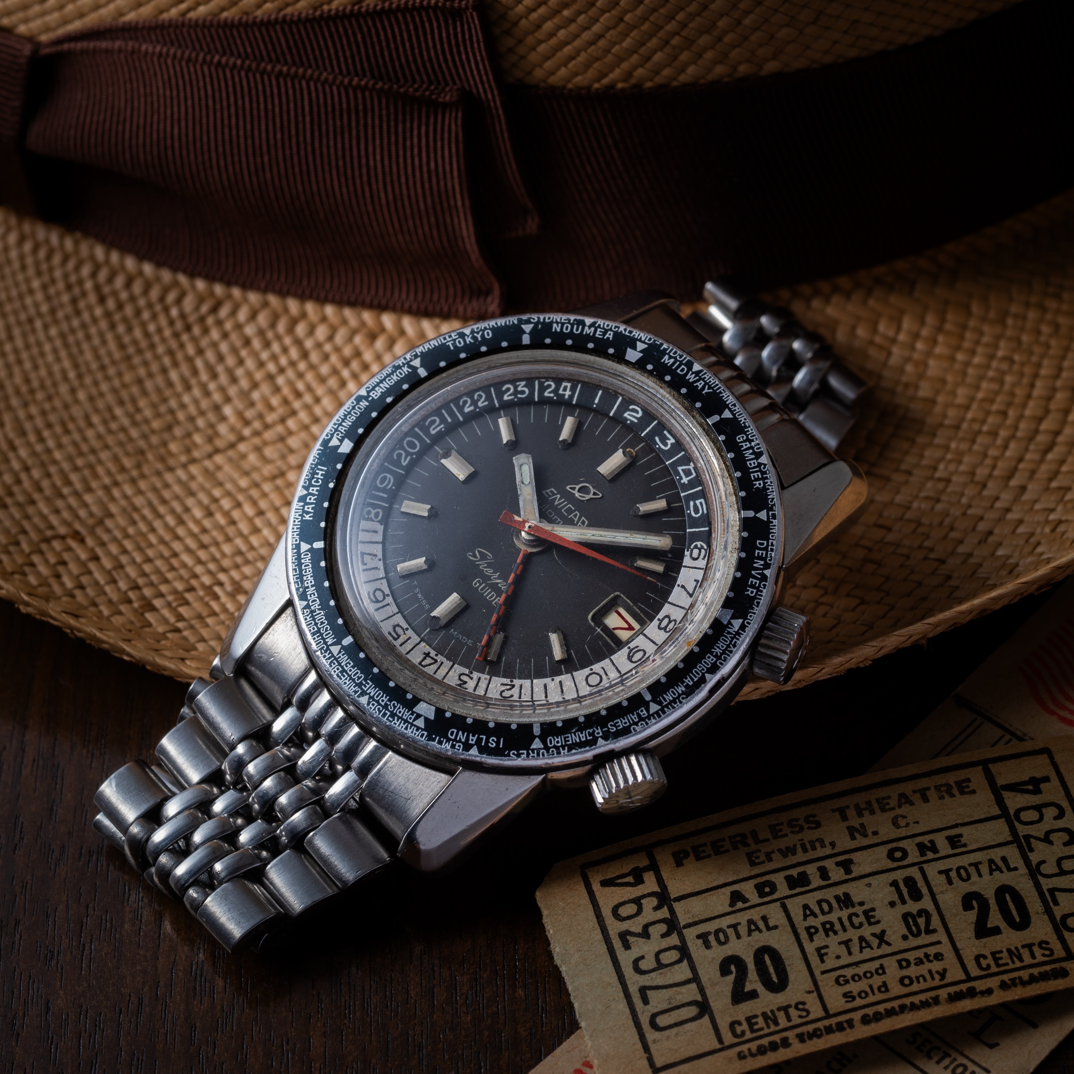 エニカ シェルパガイド ワールドタイム GMT 1960年代