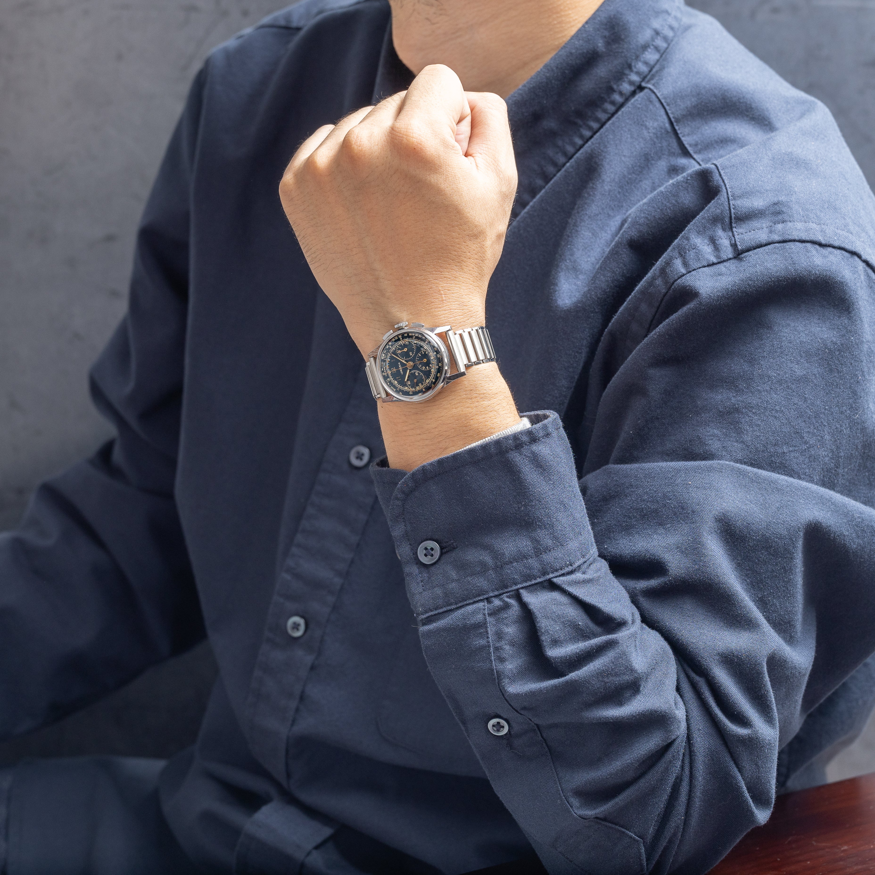 レマニア 3レジスタークロノグラフ 1940年代製 Cal.27CHRO C12