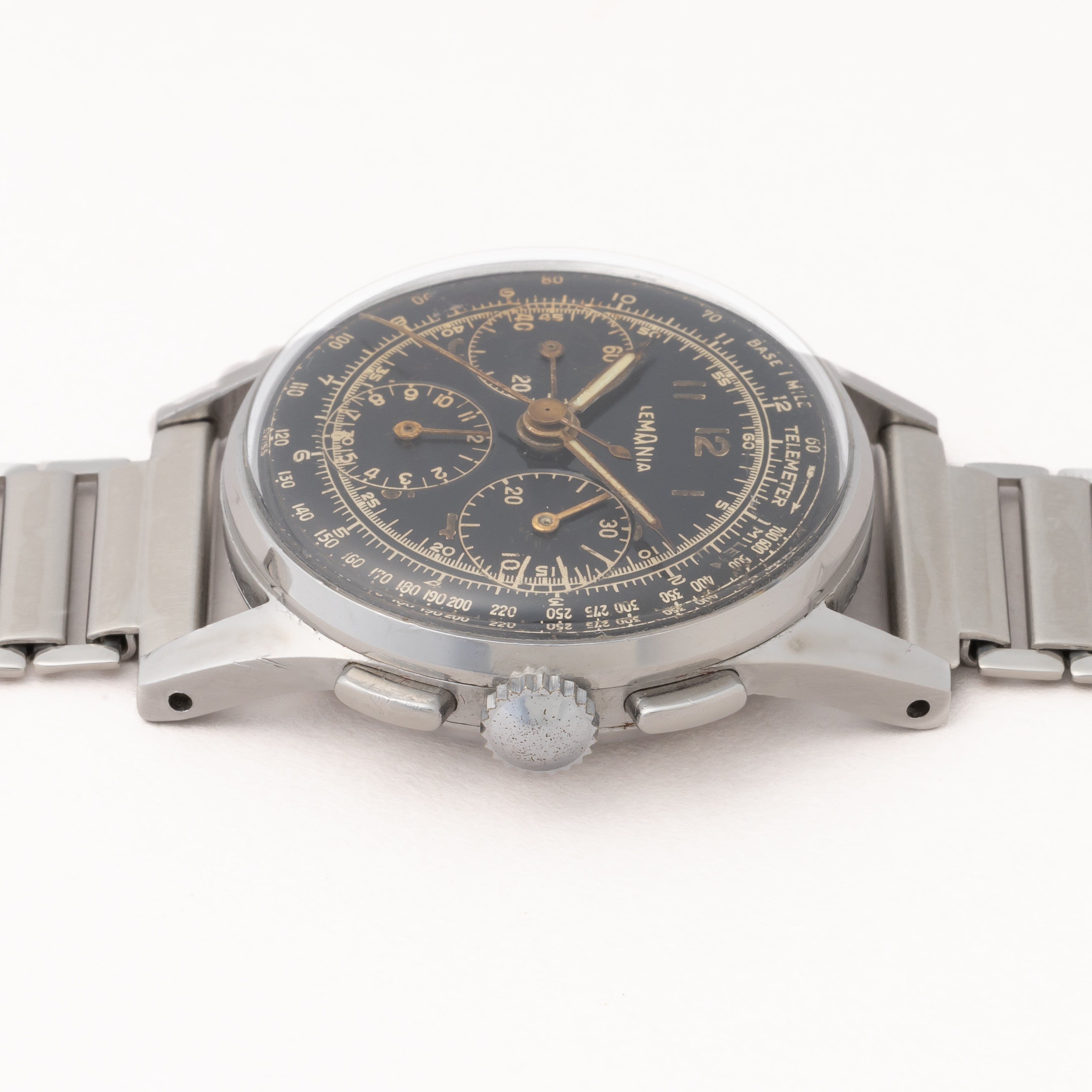 レマニア 3レジスタークロノグラフ 1940年代製 Cal.27CHRO C12