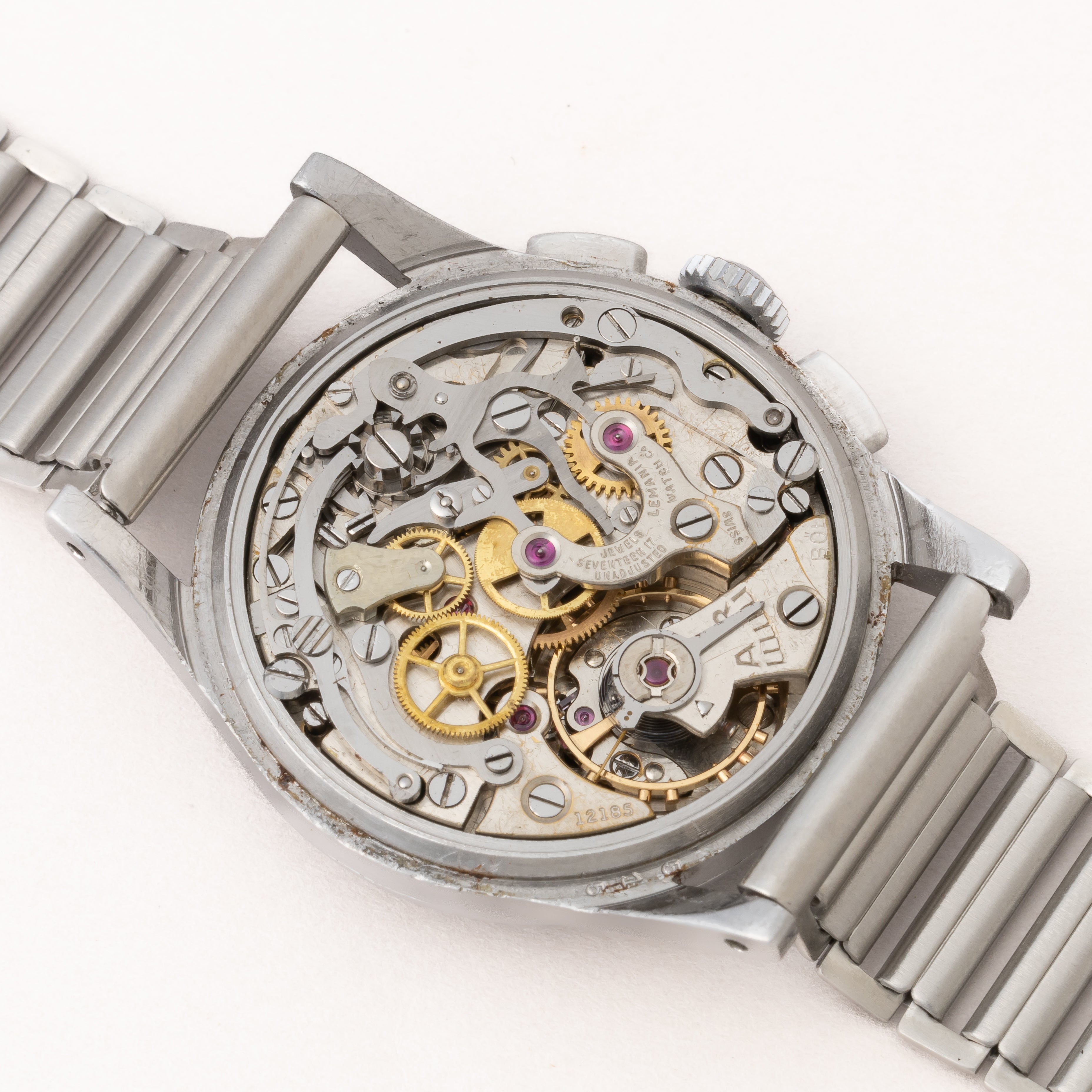 レマニア 3レジスタークロノグラフ 1940年代製 Cal.27CHRO C12