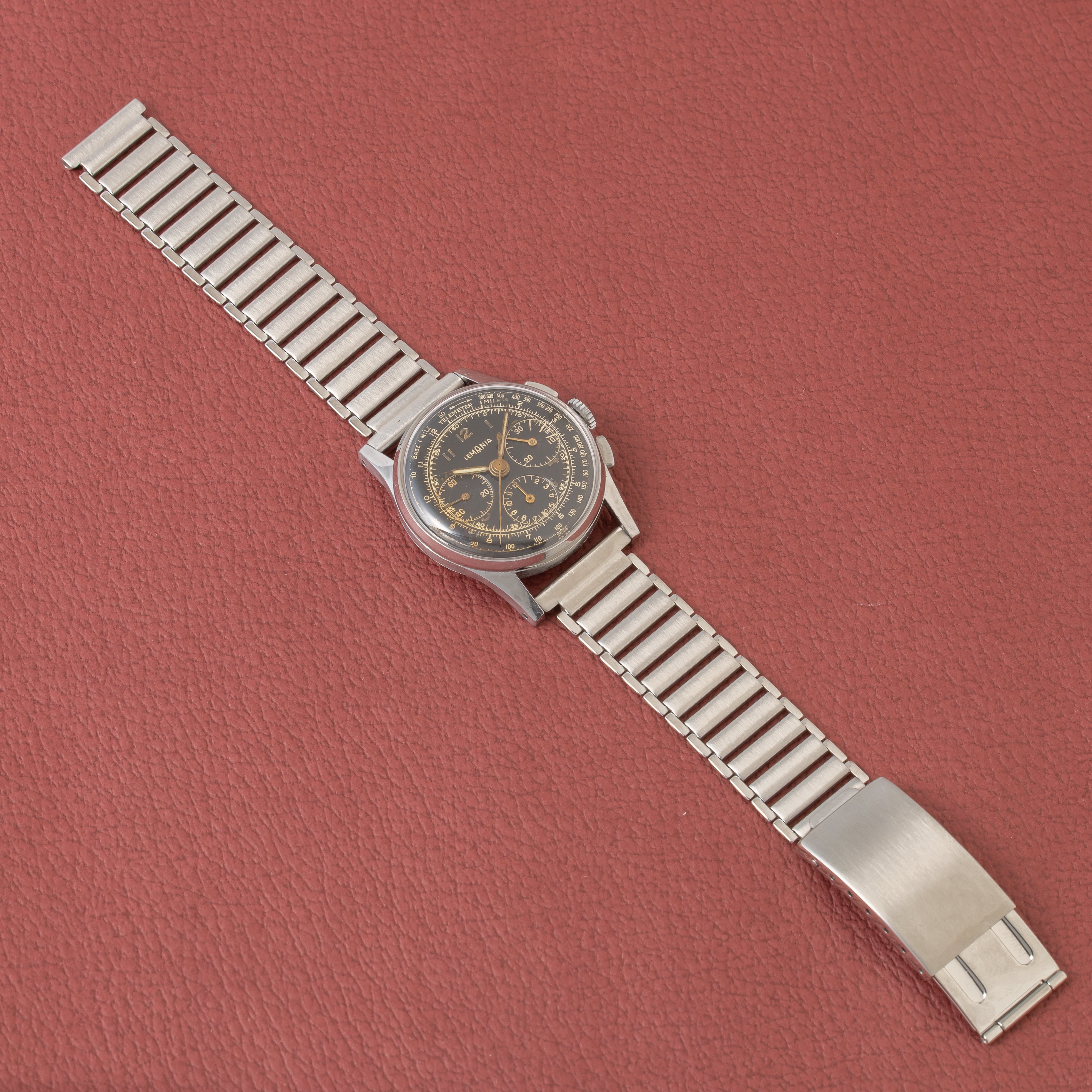 レマニア 3レジスタークロノグラフ 1940年代製 Cal.27CHRO C12