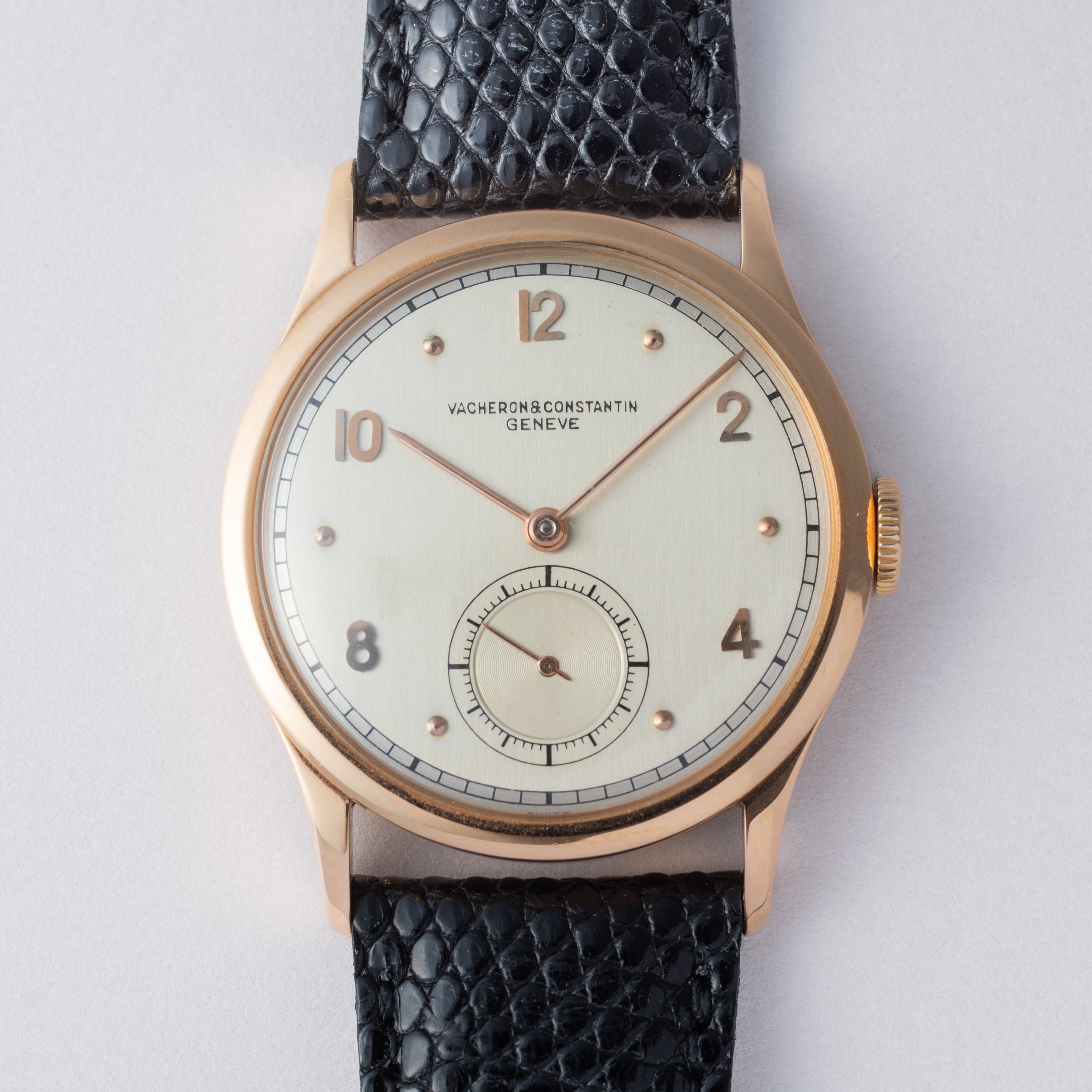 ヴァシュロン・コンスタンタン ラウンド18KPG スモールセコンド 1945年製 アーカイブ付き