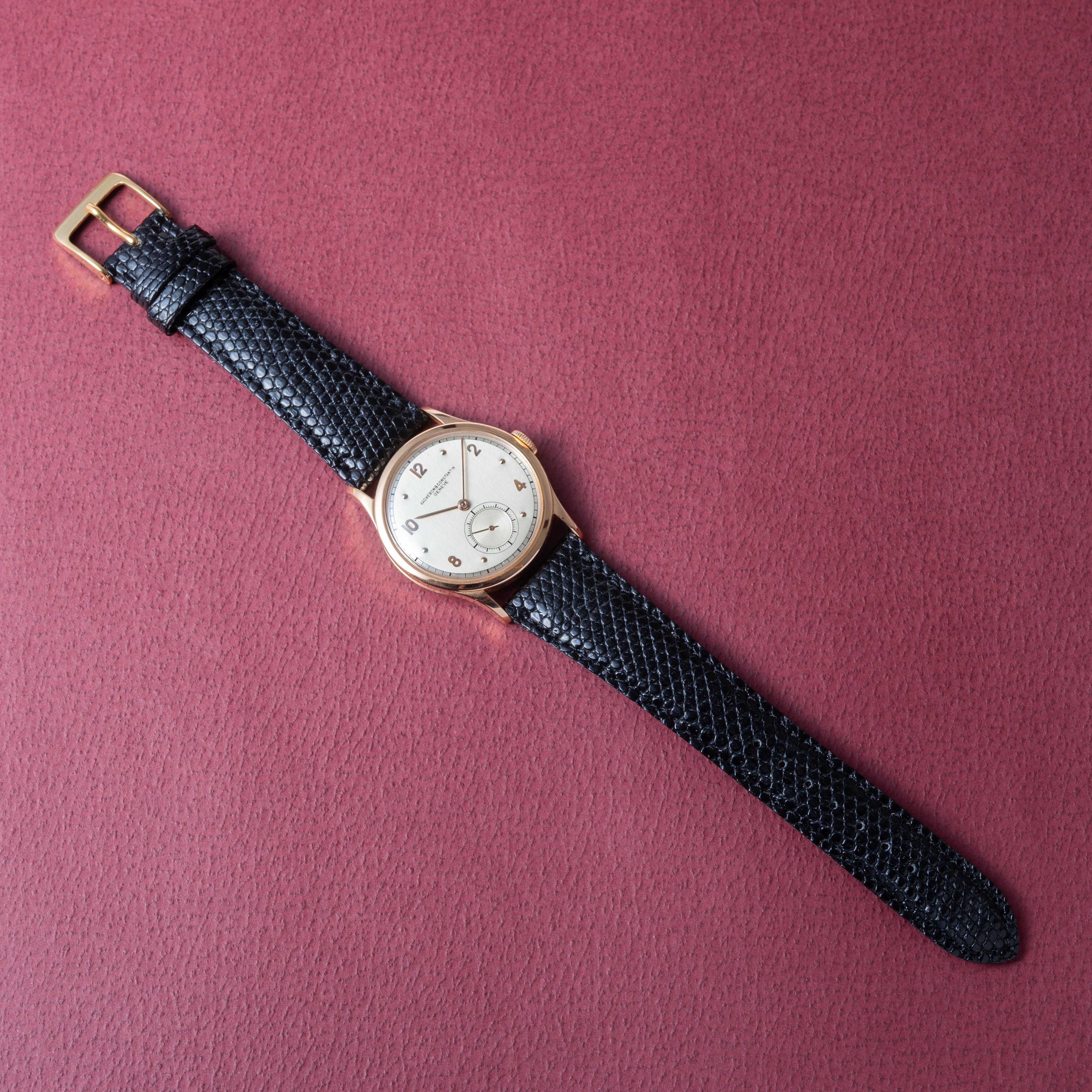 ヴァシュロン・コンスタンタン ラウンド18KPG スモールセコンド 1945年製 アーカイブ付き