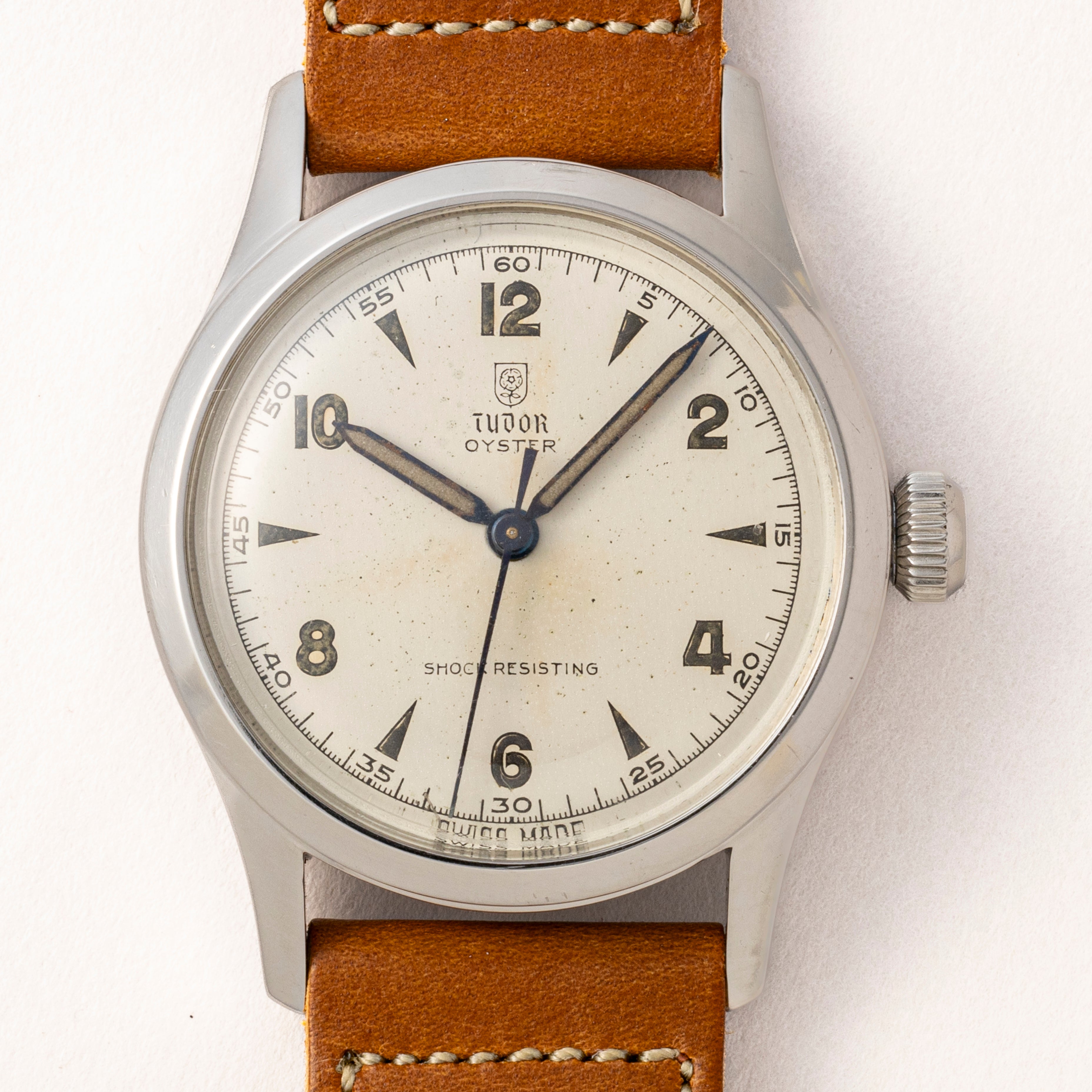 チューダー 盾薔薇 飛びアラビア センターセコンド 1950年代製 Ref.4453