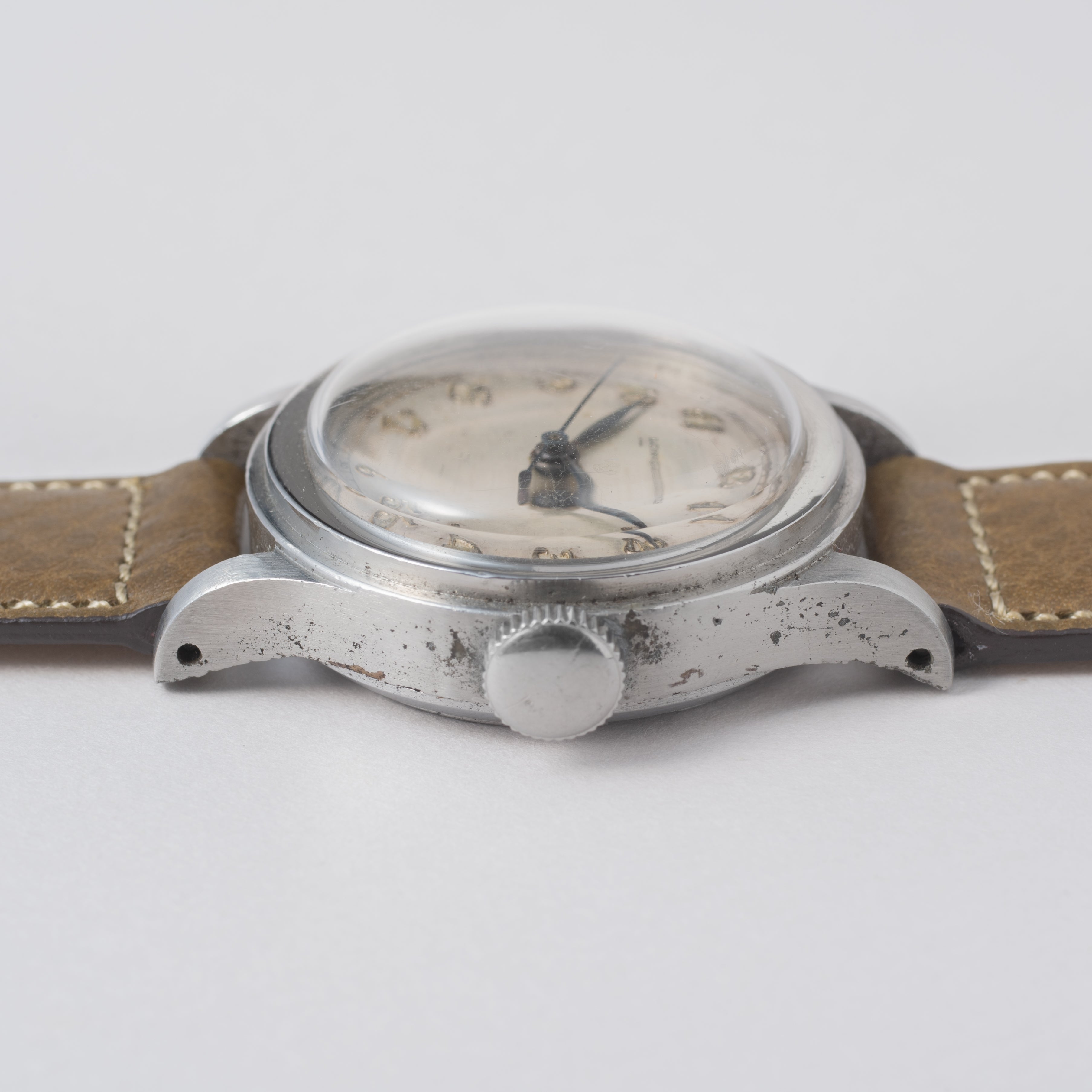 ロンジン トレタケ Cal.10L 1943年製 ブレゲ数字 ブルースチール針 手巻き