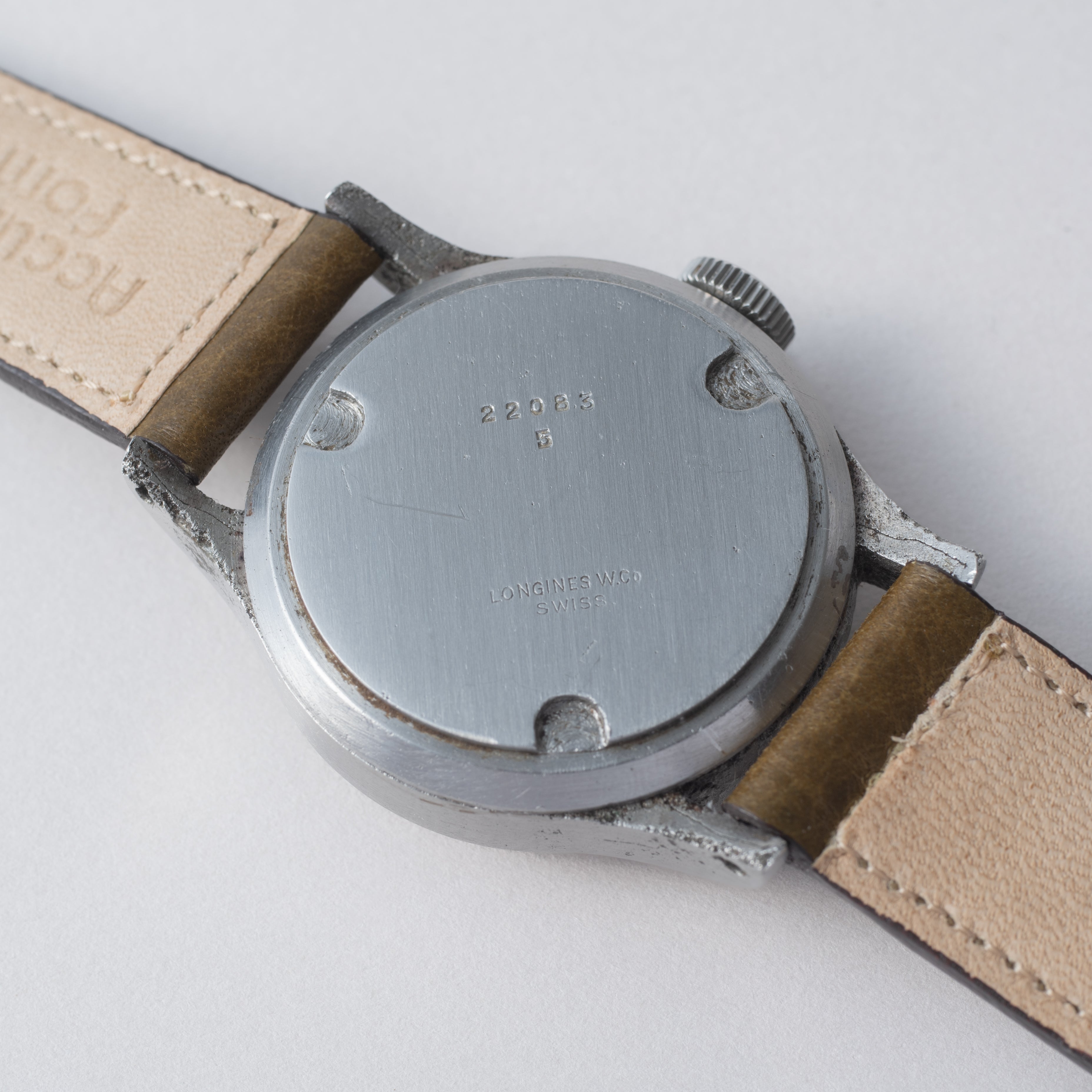 ロンジン トレタケ Cal.10L 1943年製 ブレゲ数字 ブルースチール針 手巻き