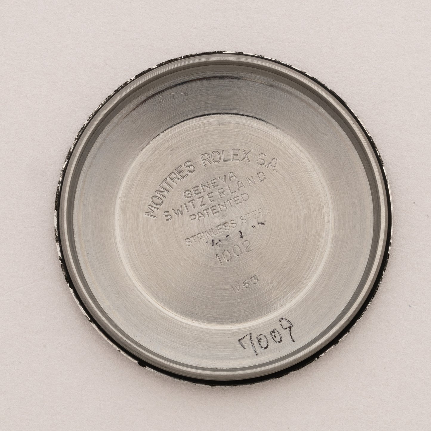ロレックス エアキング 1963年製 ブラックギルトダイヤル Ref.5500