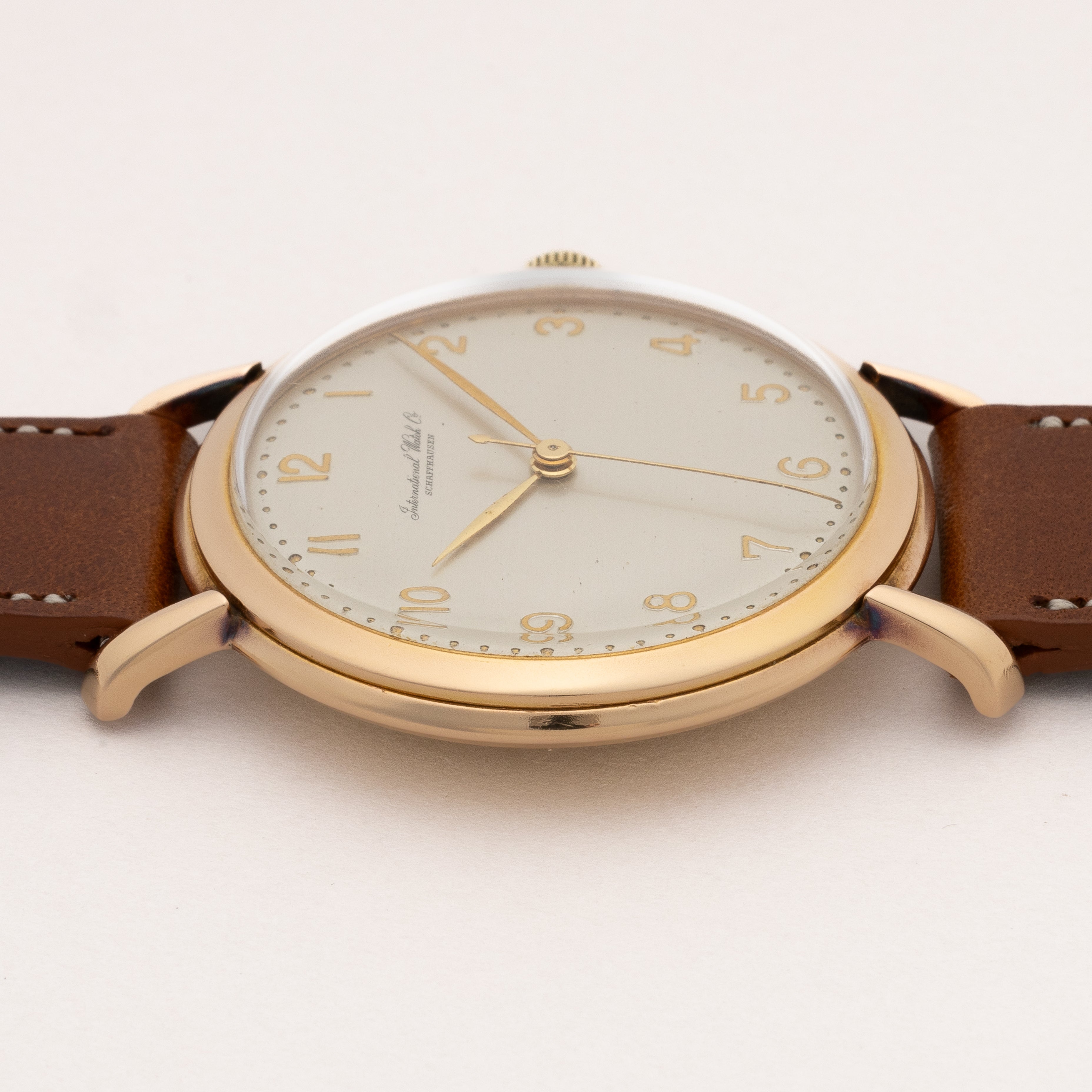 IWC18金無垢 Cal.89 全アラビアダイヤル 1950年製