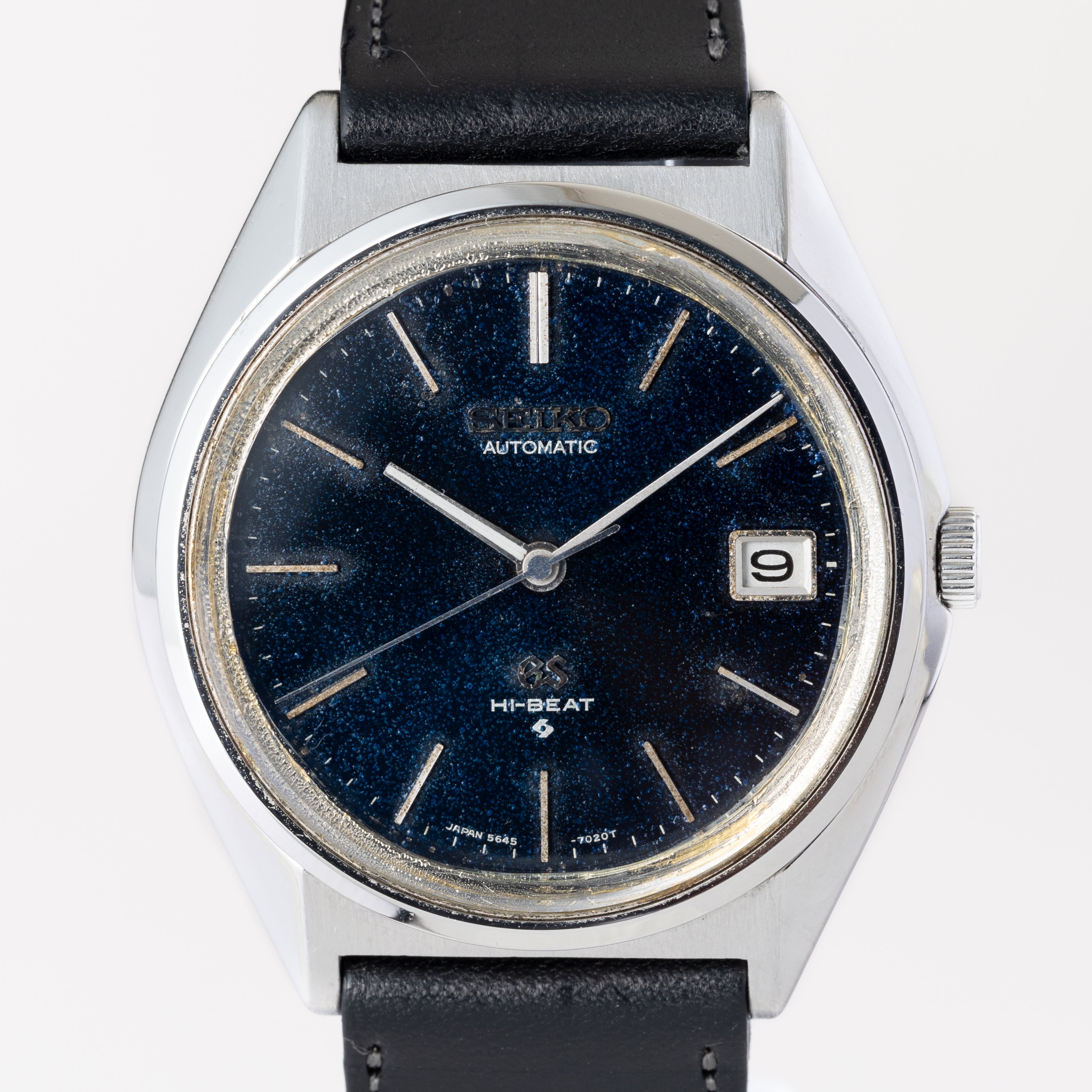 グランドセイコー 1971年製 ネイビーダイヤル Ref.5645-7010 56GS 尾錠付き