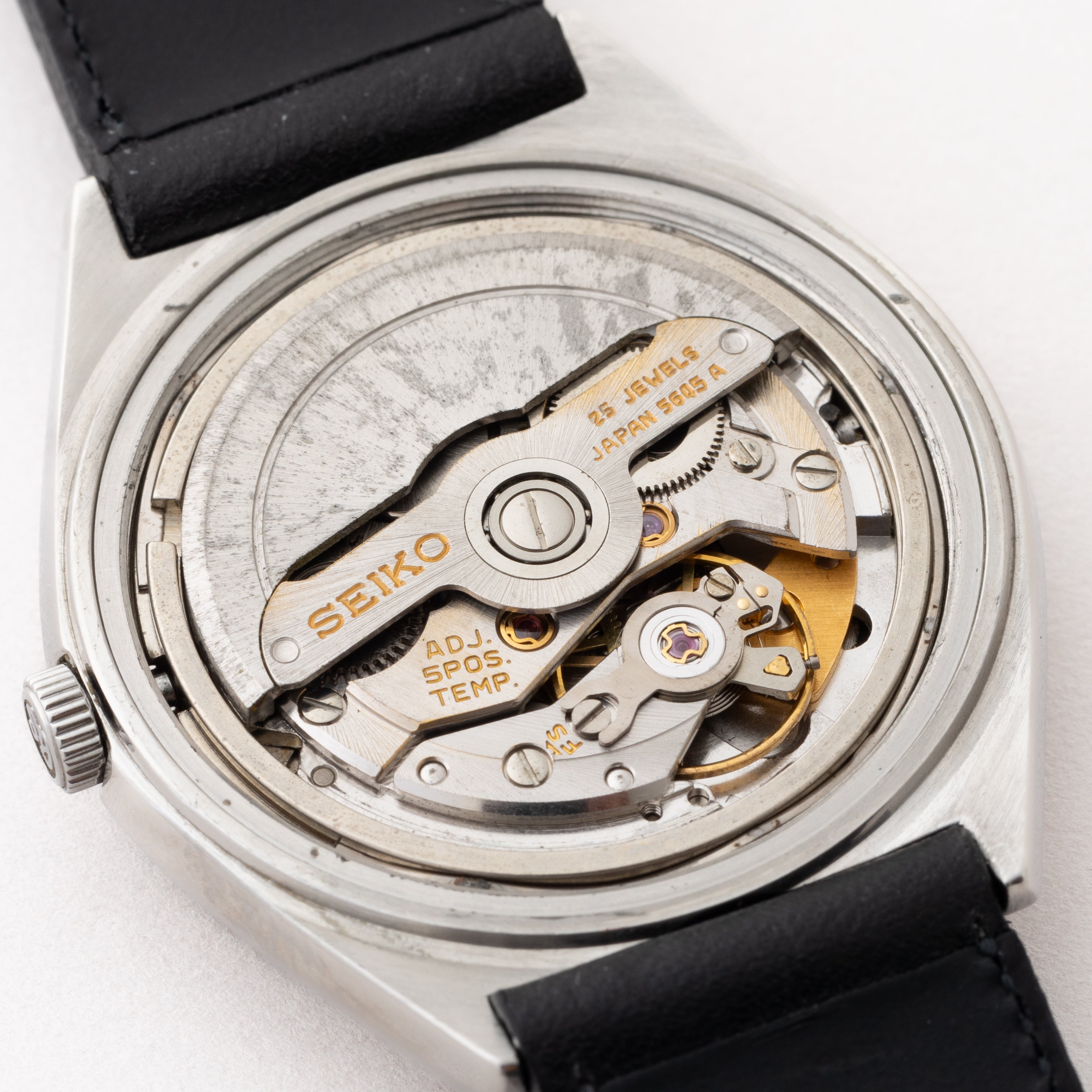 グランドセイコー 1971年製 ネイビーダイヤル Ref.5645-7010 56GS 尾錠付き